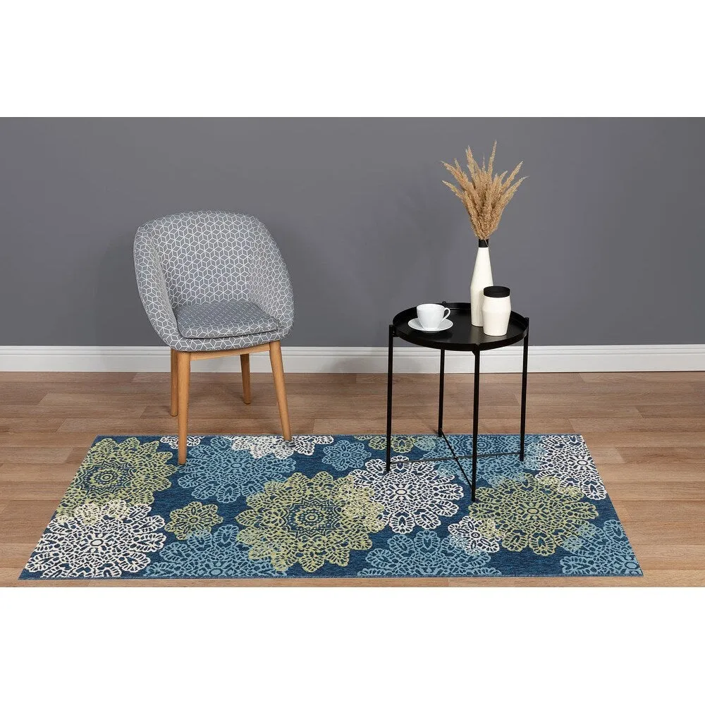 GAD Posey Geometric Medallion Indoor/ Outdoor Area Rug