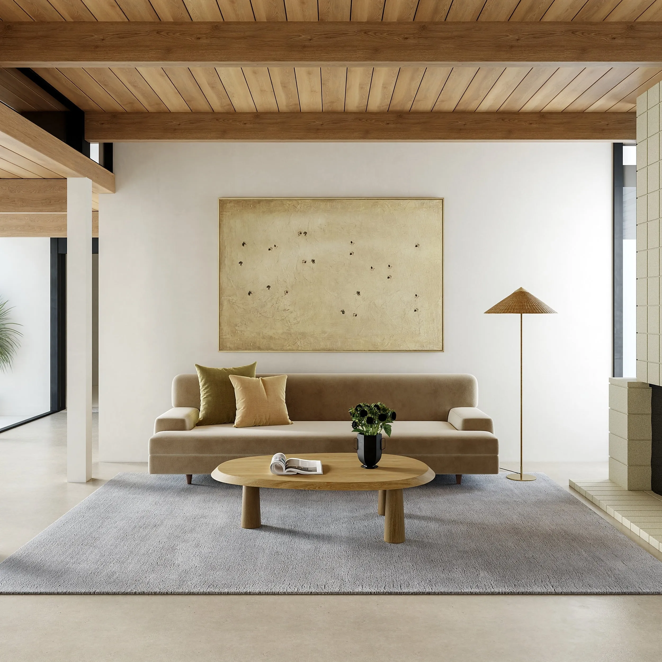 Gaia New Zealand Wool Shag Area Rug