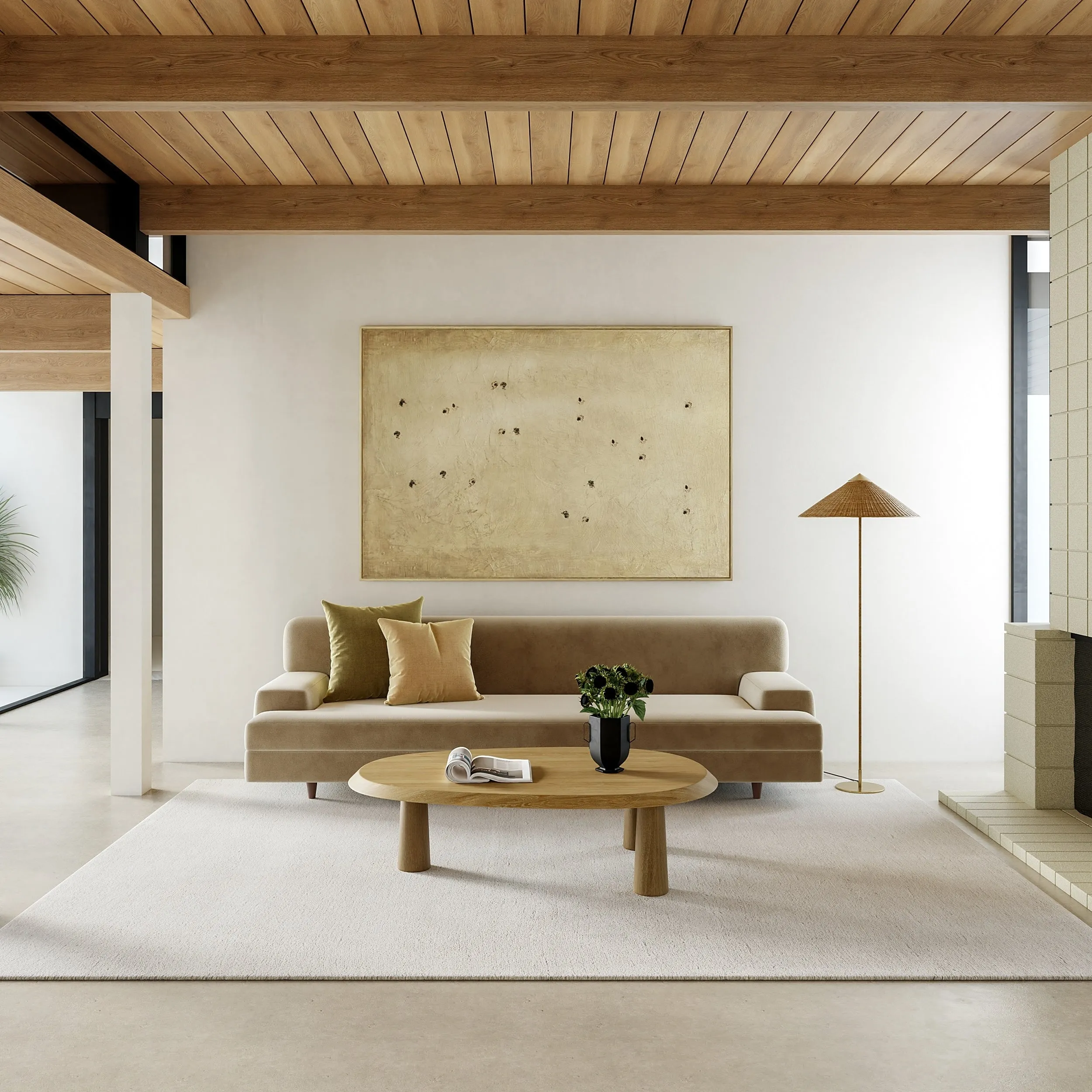Gaia New Zealand Wool Shag Area Rug
