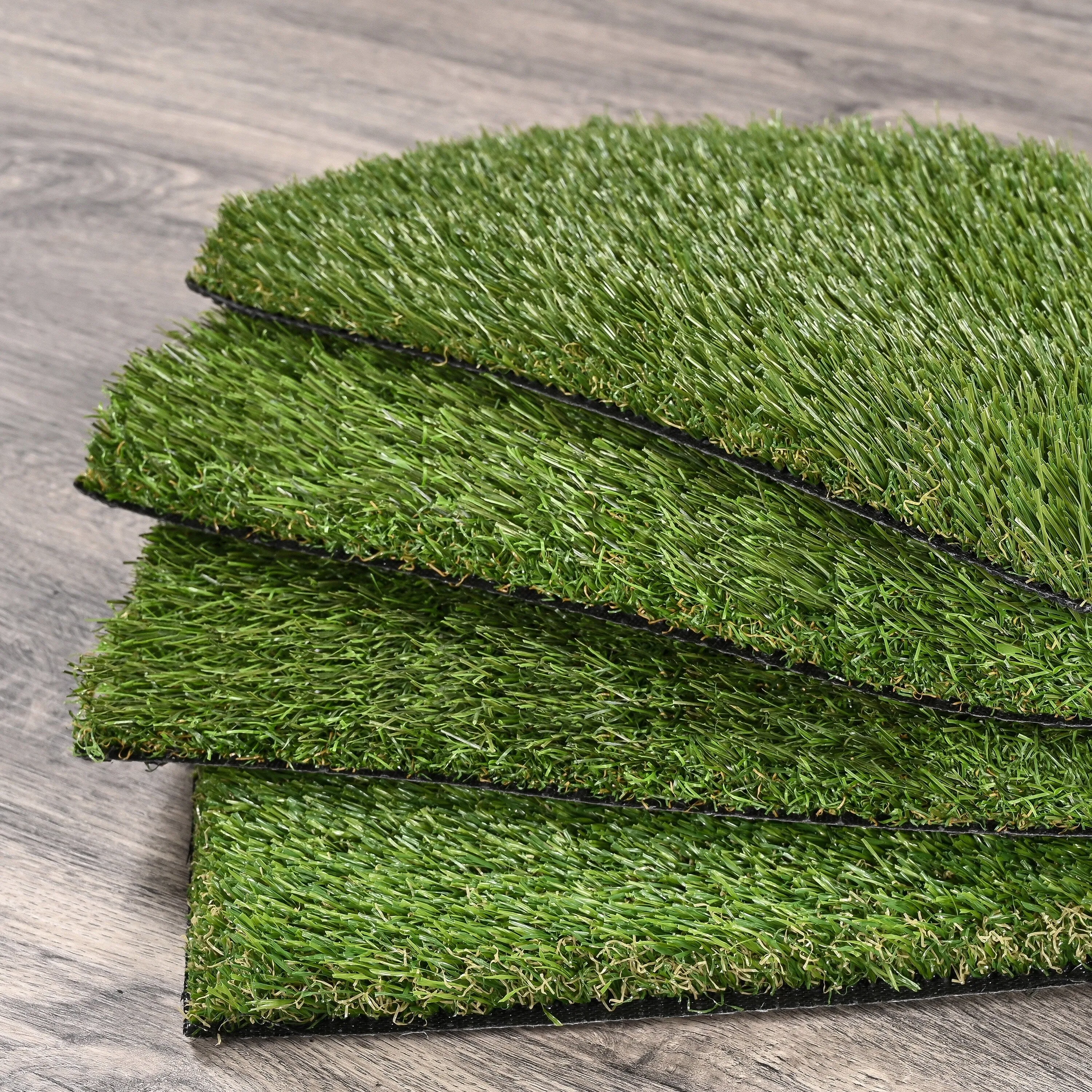 Garland Realistic Artificial Grass Turf Green Indoor /Outdoor Area Rug