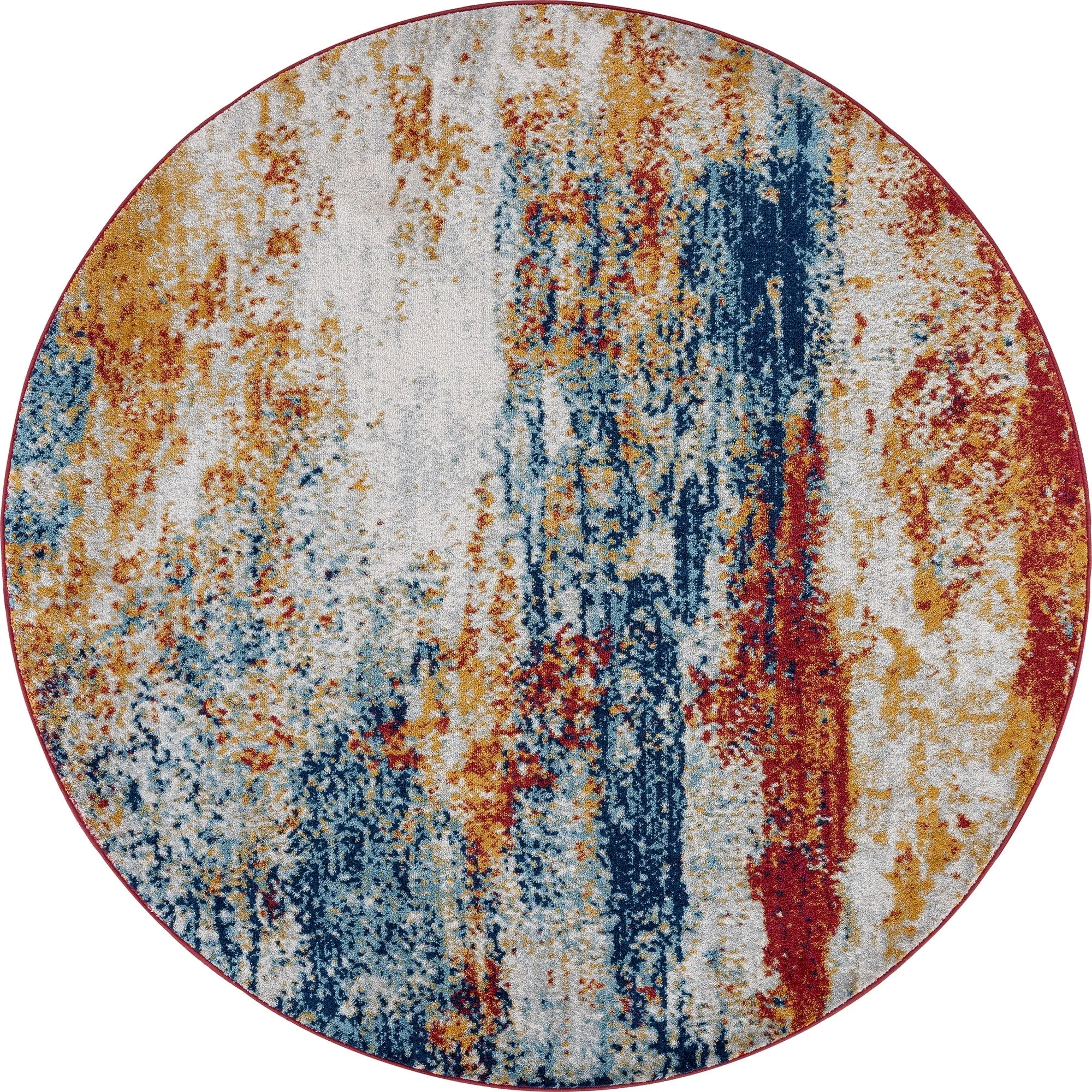 Gematria Industrial Abstract Indoor Area Rug