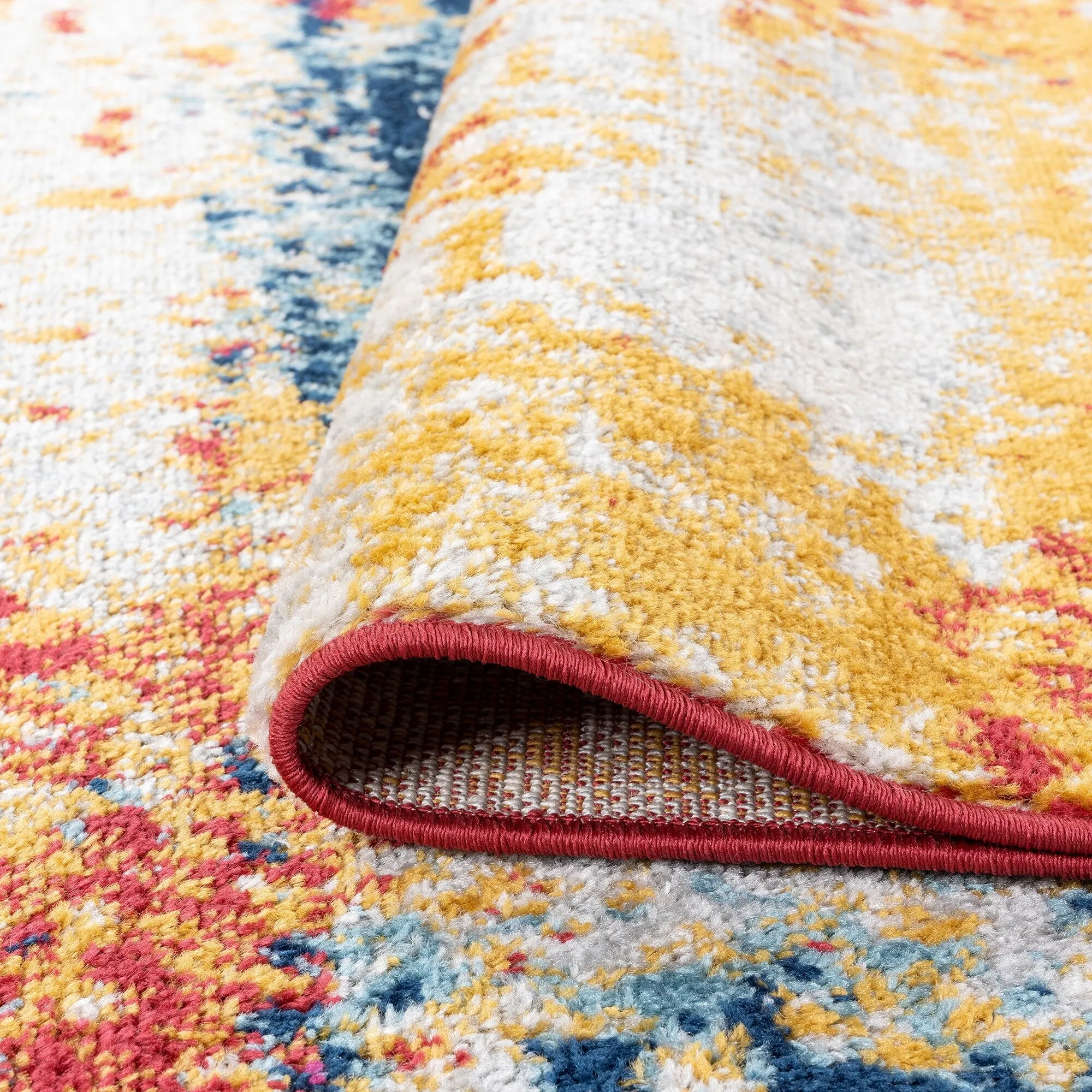 Gematria Industrial Abstract Indoor Area Rug