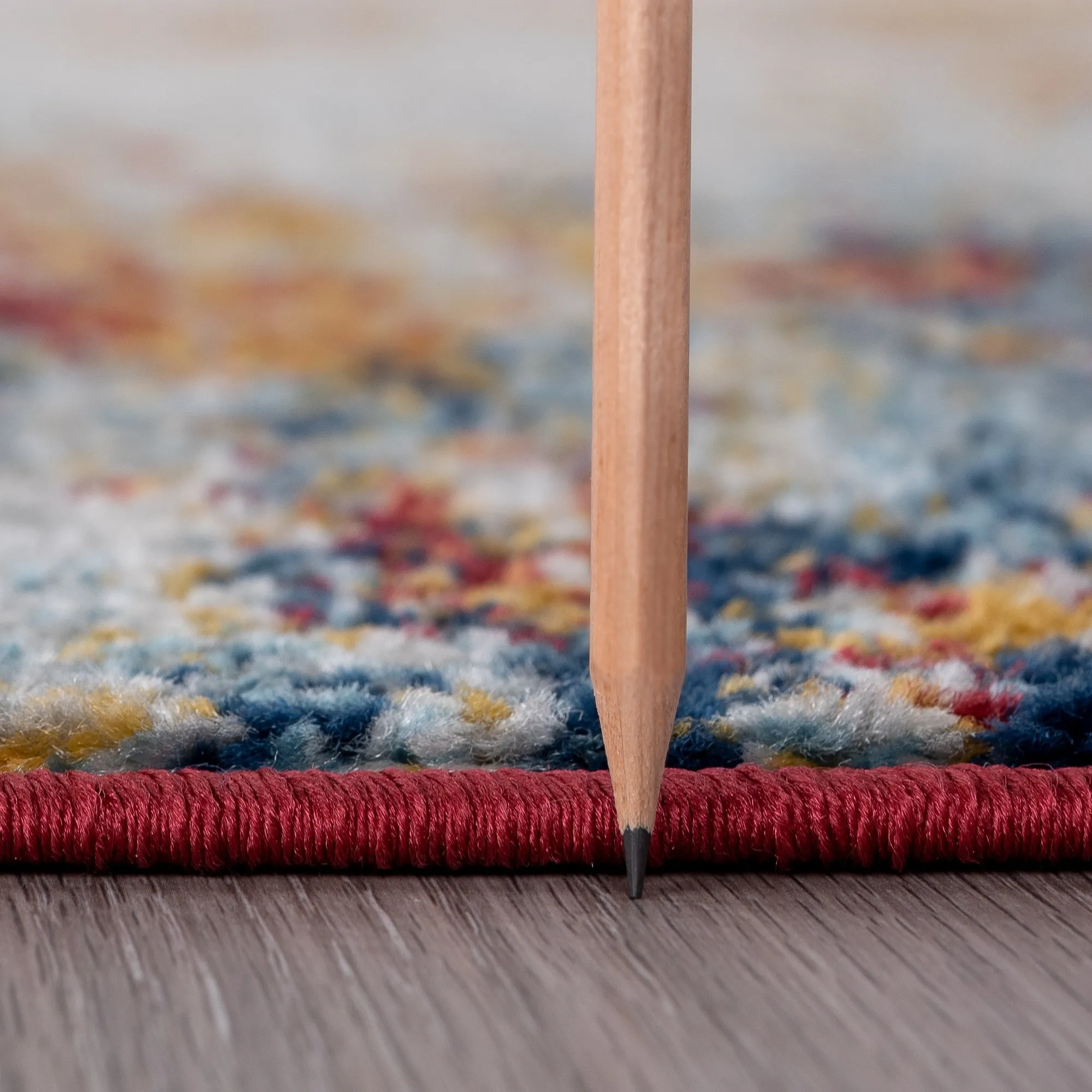 Gematria Industrial Abstract Indoor Area Rug