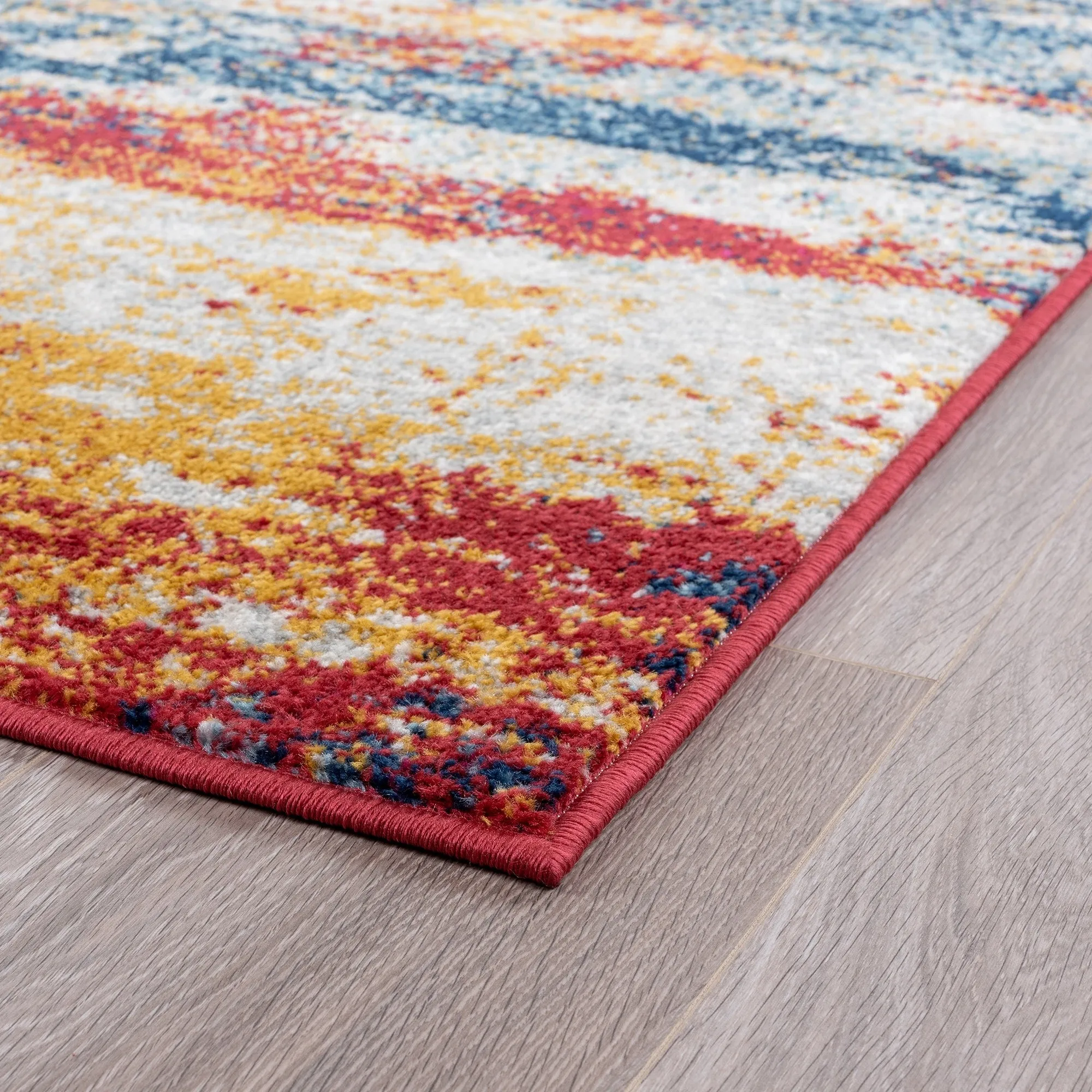 Gematria Industrial Abstract Indoor Area Rug