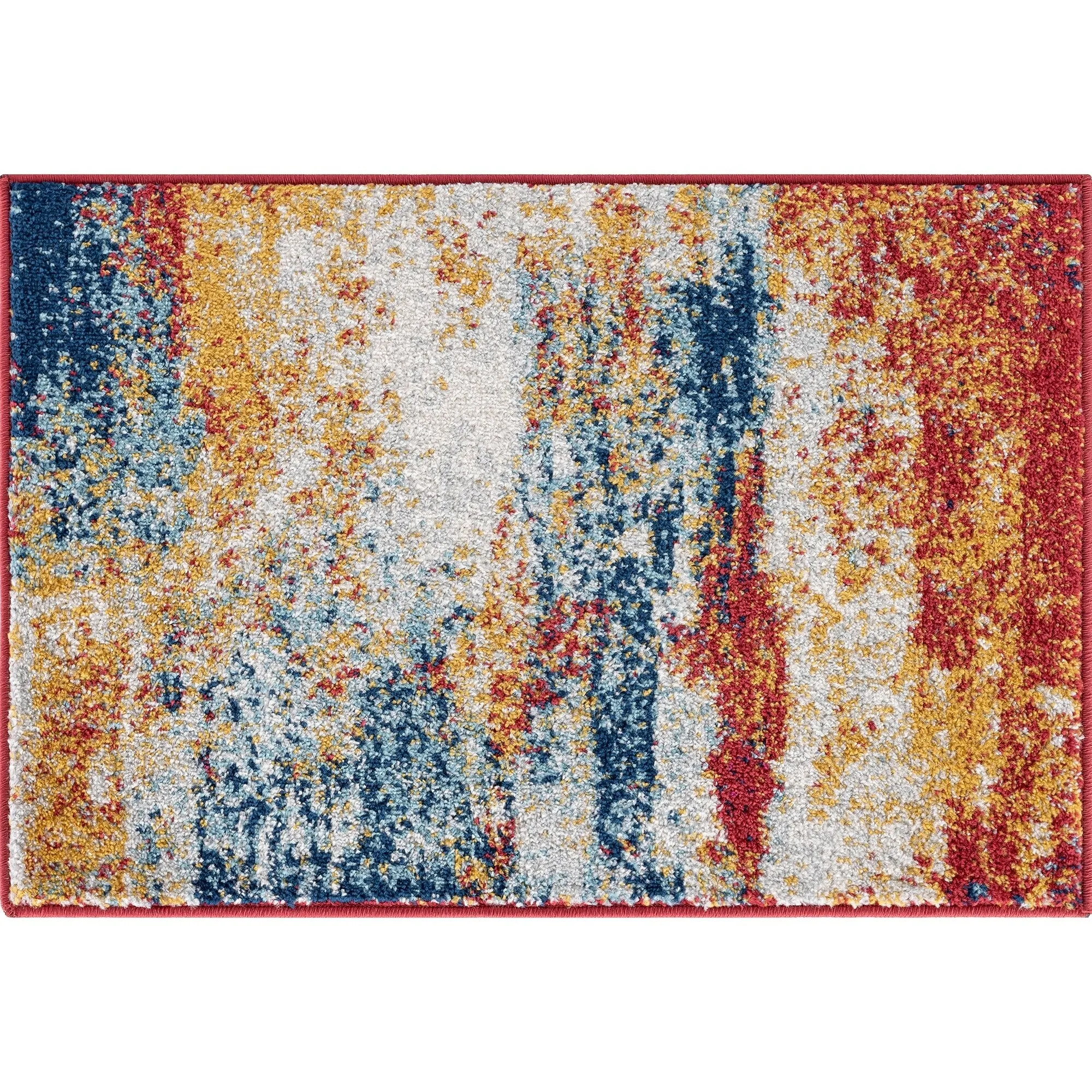 Gematria Industrial Abstract Indoor Area Rug