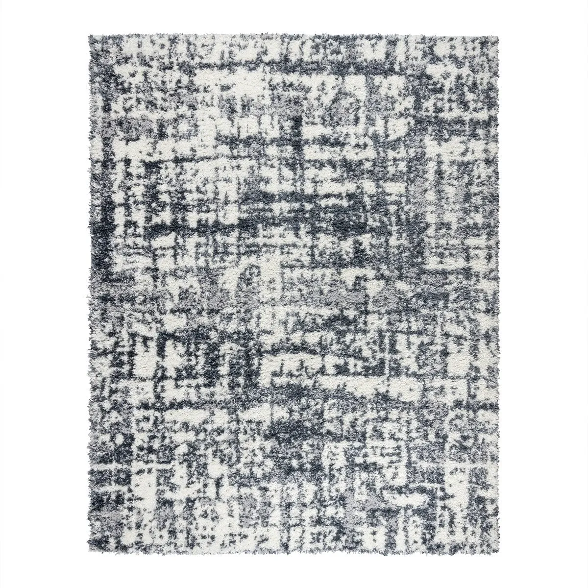 Gertmenian Anjou Myra Grey Modern Abstract Shag Area Rug