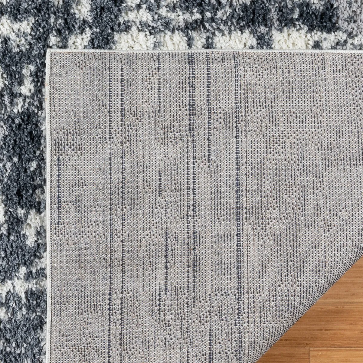 Gertmenian Anjou Myra Grey Modern Abstract Shag Area Rug
