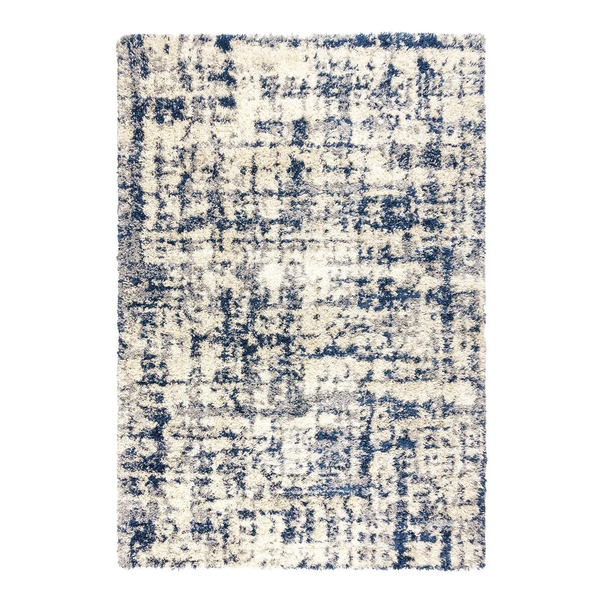 Gertmenian Anjou Myra Navy Modern Abstract Shag Area Rug