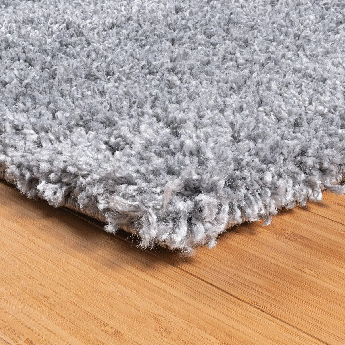 Gertmenian Anjou Solid Grey Thick Plush Shag Area Rug