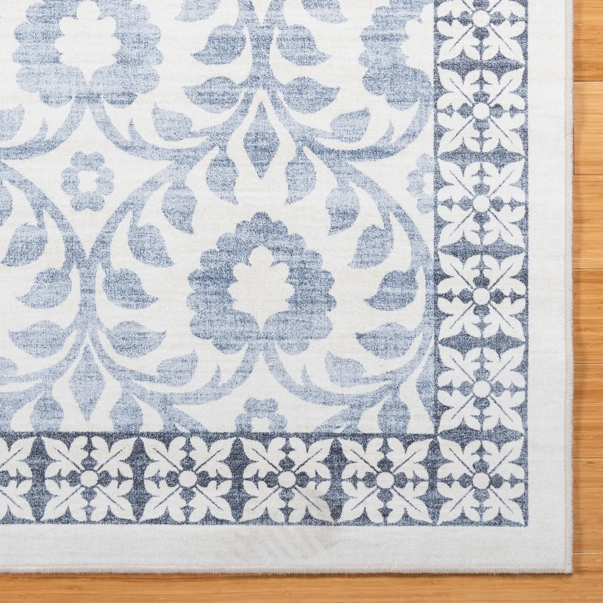 Gertmenian Crystal Print Soft Flat Pile Polyester Slip Resistant Washable Indoor Printed Area Rug Collection