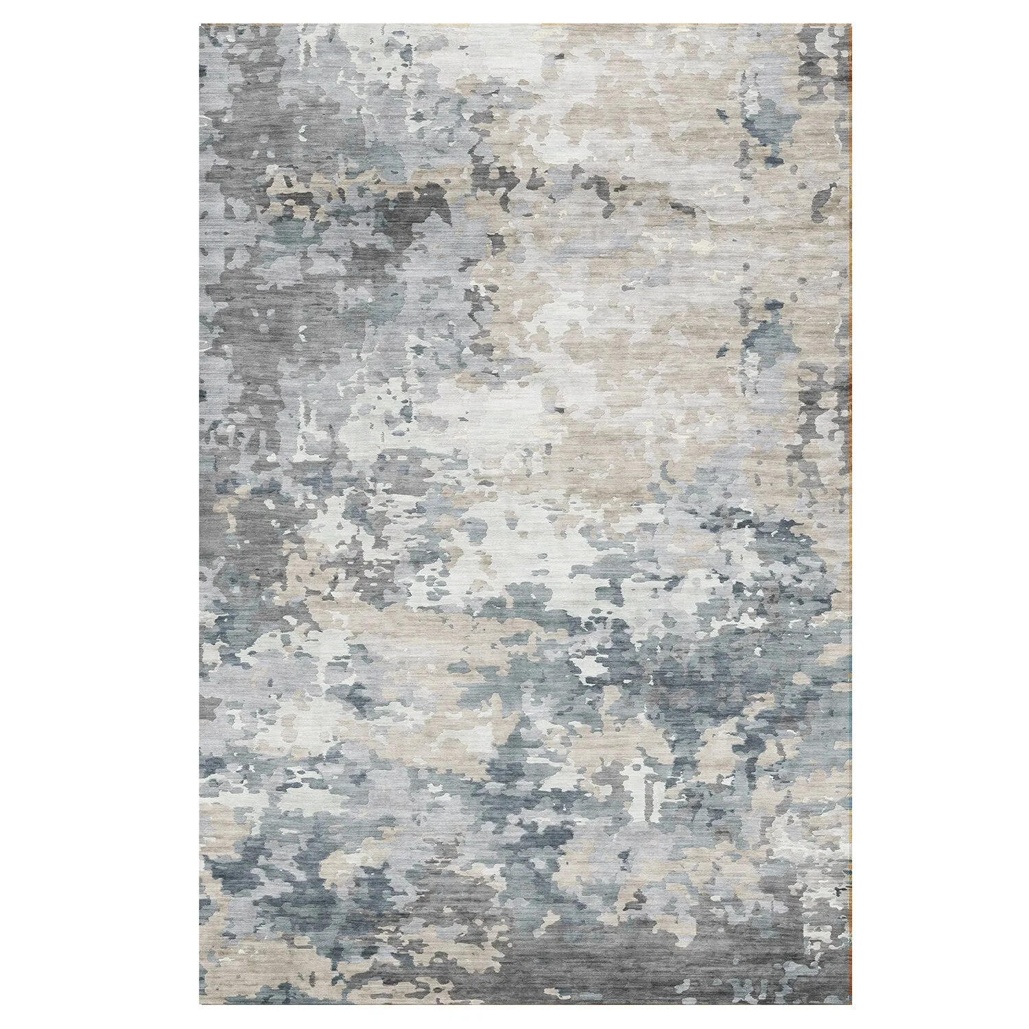 Gertmenian Crystal Print Soft Flat Pile Polyester Slip Resistant Washable Indoor Printed Area Rug Collection