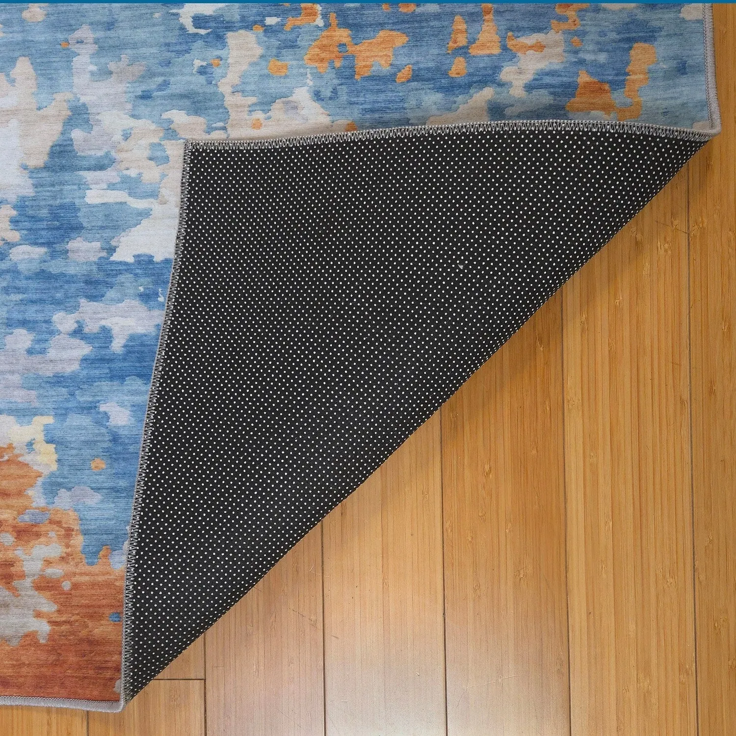 Gertmenian Crystal Print Soft Flat Pile Polyester Slip Resistant Washable Indoor Printed Area Rug Collection