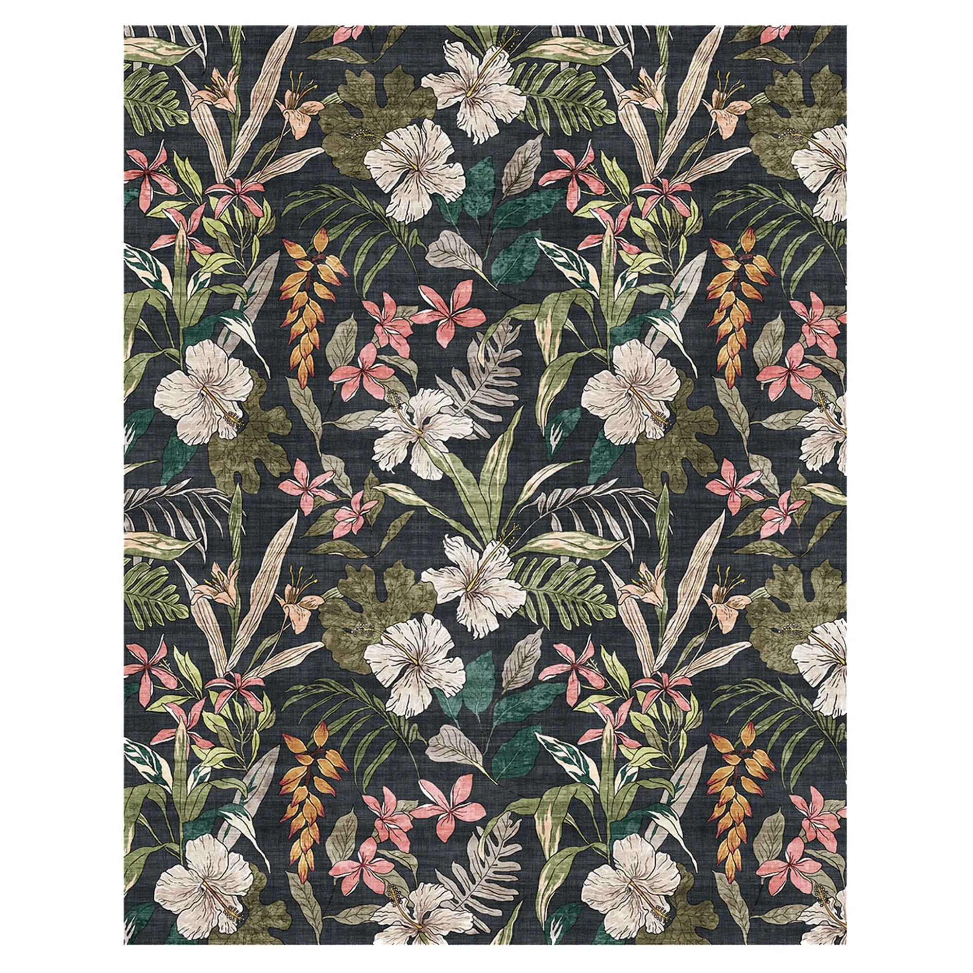 Gertmenian Crystal Print Soft Flat Pile Polyester Slip Resistant Washable Indoor Printed Area Rug Collection
