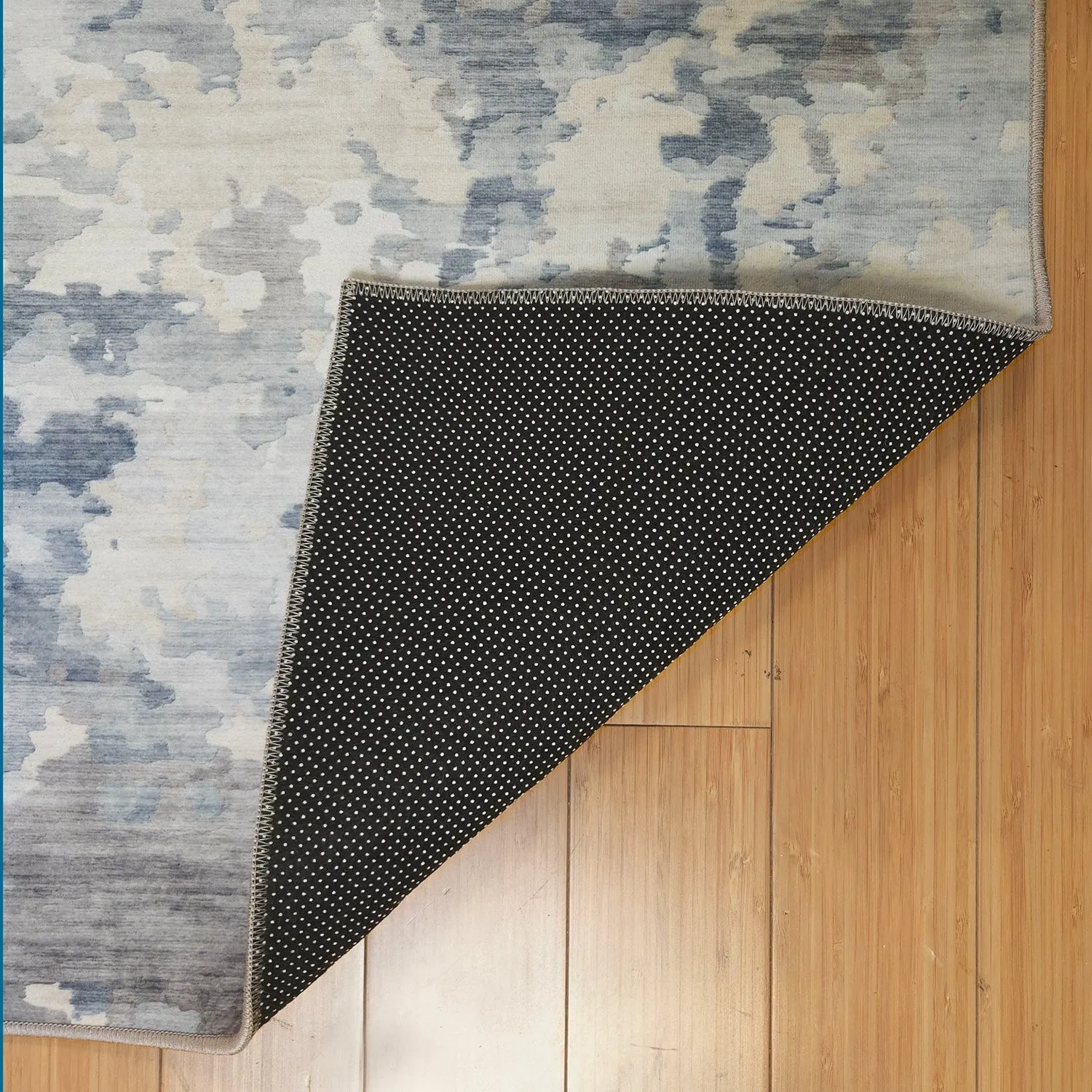 Gertmenian Crystal Print Soft Flat Pile Polyester Slip Resistant Washable Indoor Printed Area Rug Collection
