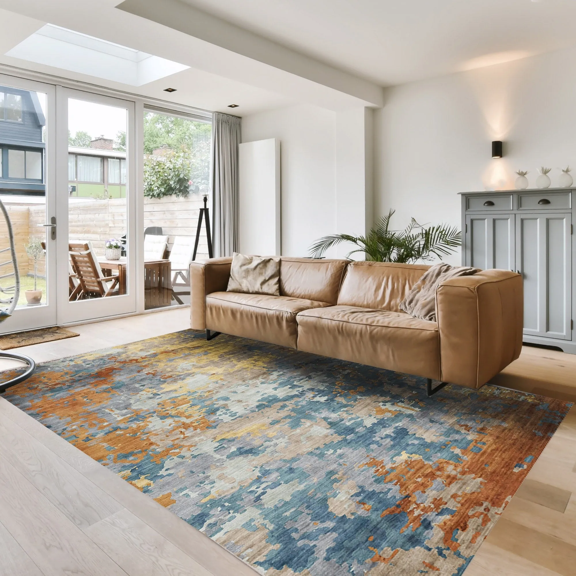 Gertmenian Crystal Print Soft Flat Pile Polyester Slip Resistant Washable Indoor Printed Area Rug Collection
