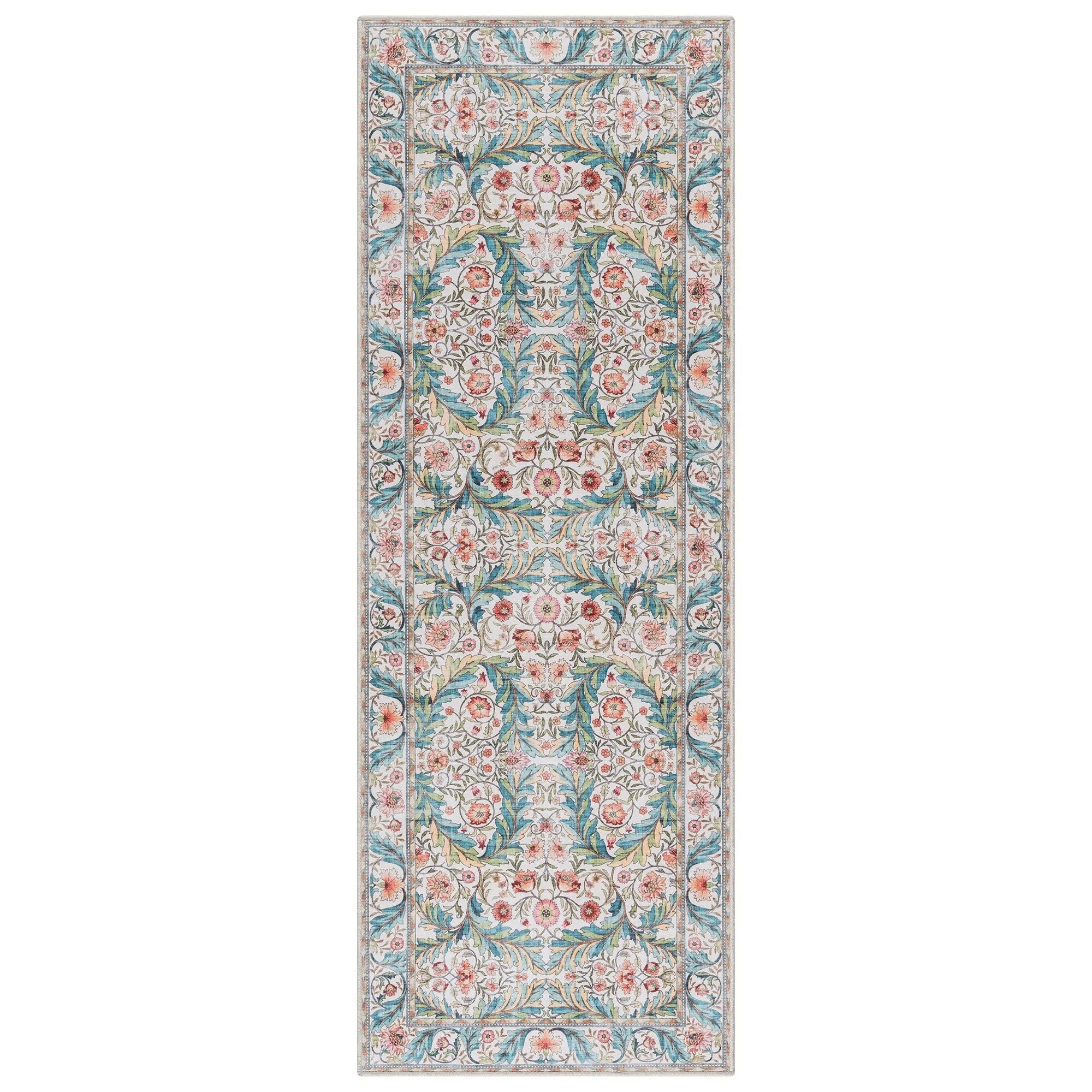 Gertmenian Crystal Print Soft Flat Pile Polyester Slip Resistant Washable Indoor Printed Area Rug Collection