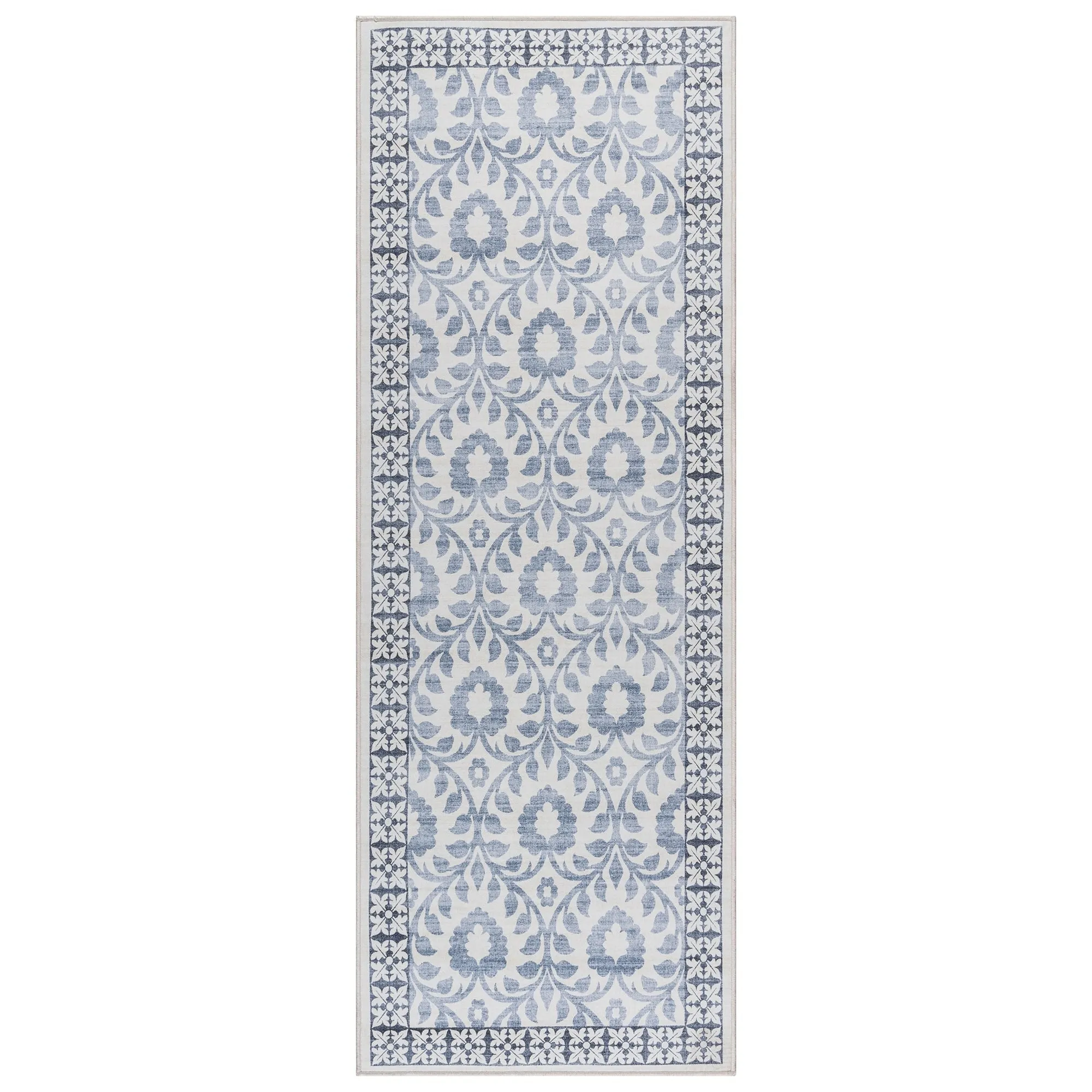 Gertmenian Crystal Print Soft Flat Pile Polyester Slip Resistant Washable Indoor Printed Area Rug Collection