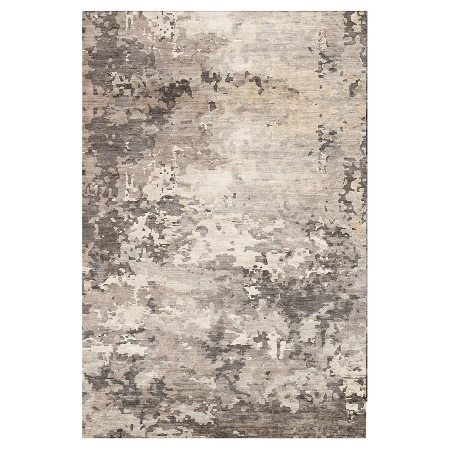 Gertmenian Crystal Print Soft Flat Pile Polyester Slip Resistant Washable Indoor Printed Area Rug Collection
