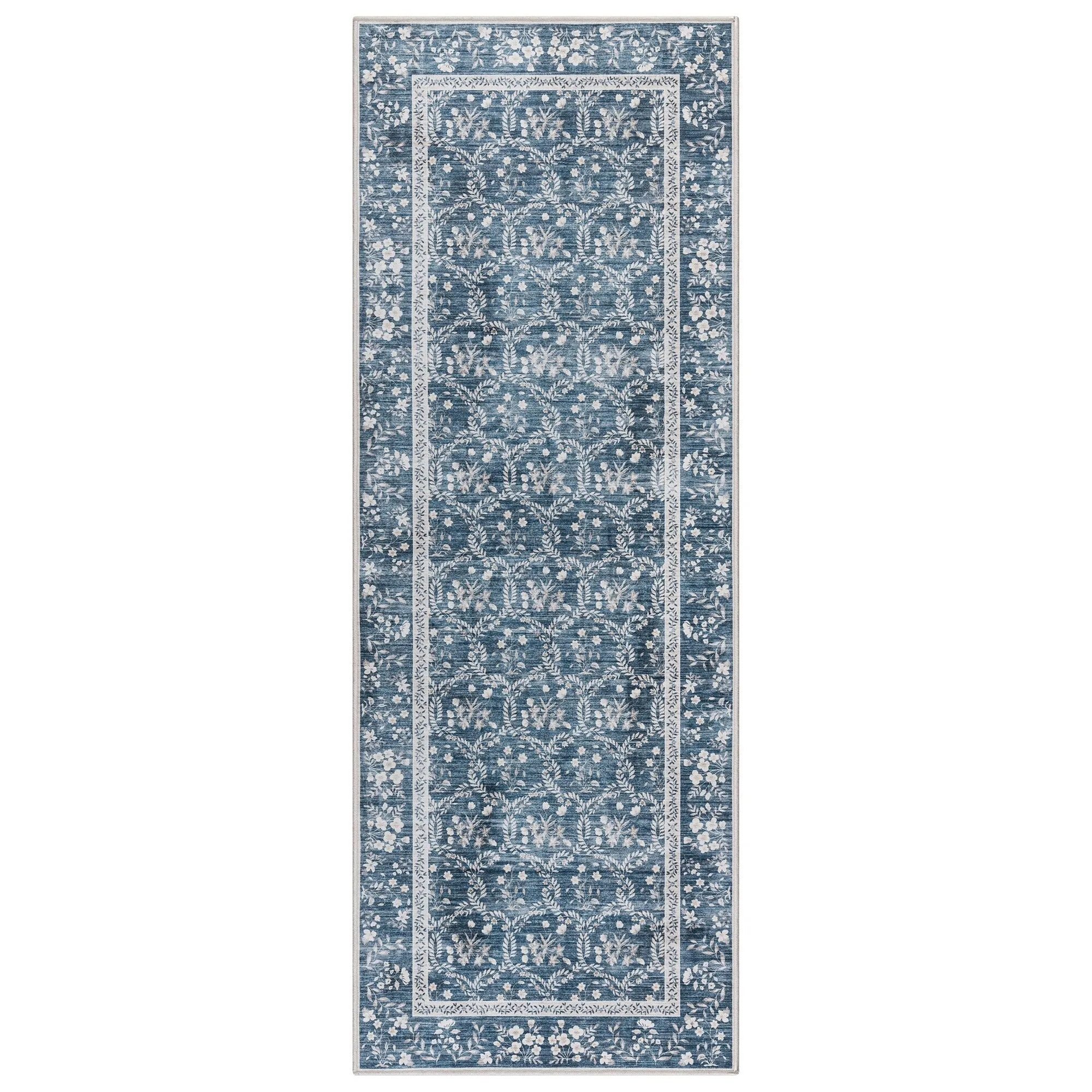 Gertmenian Crystal Print Soft Flat Pile Polyester Slip Resistant Washable Indoor Printed Area Rug Collection