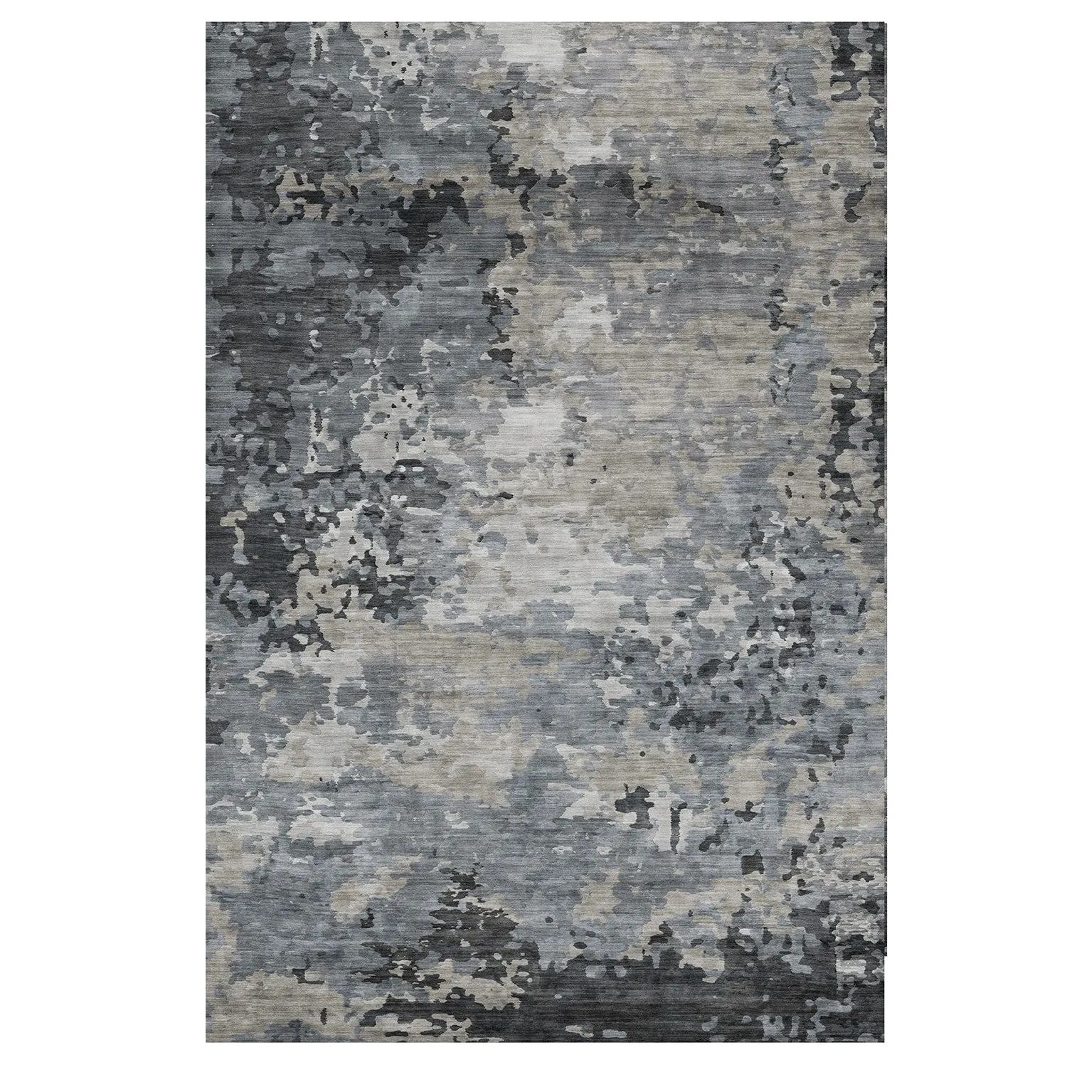 Gertmenian Crystal Print Soft Flat Pile Polyester Slip Resistant Washable Indoor Printed Area Rug Collection