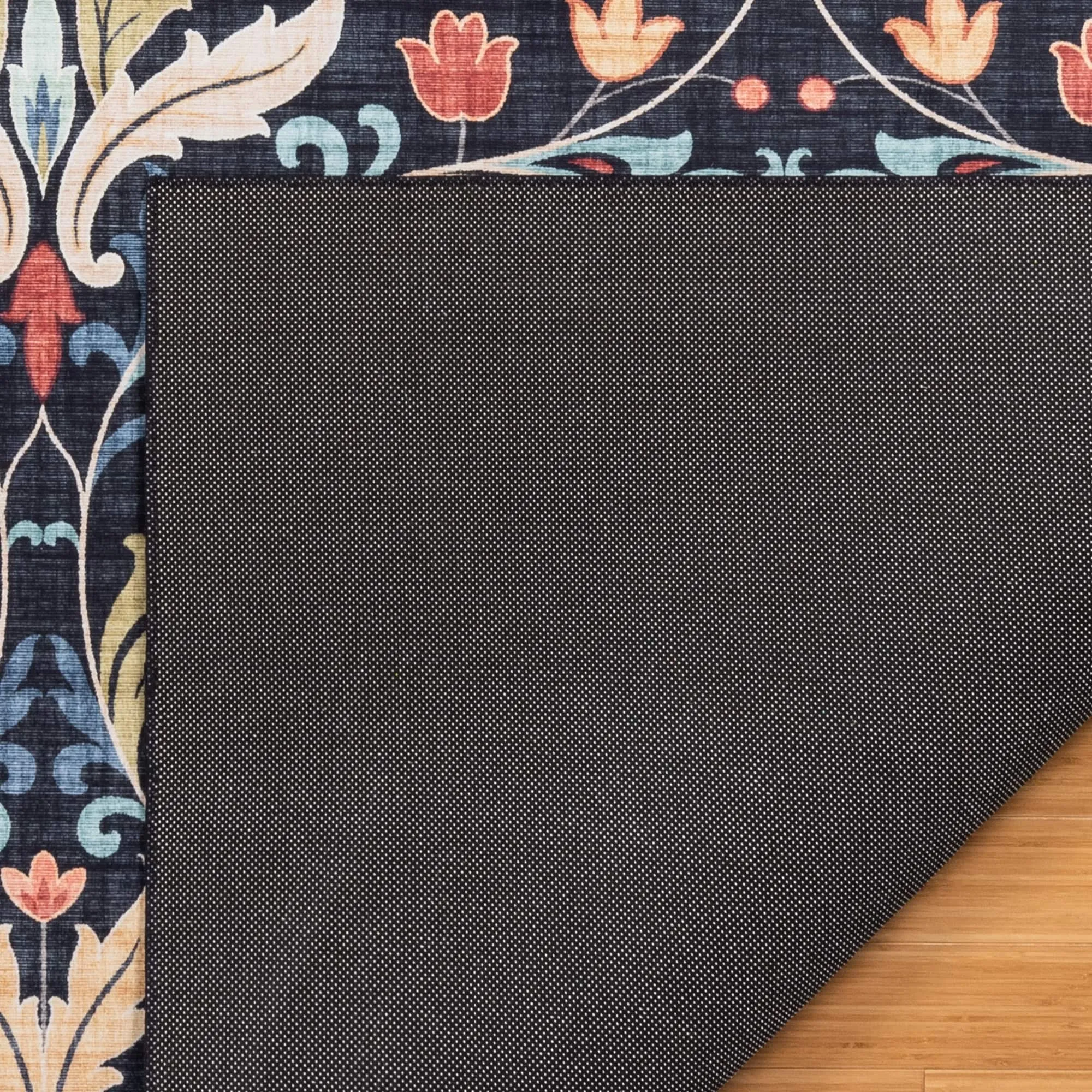 Gertmenian Crystal Print Soft Flat Pile Polyester Slip Resistant Washable Indoor Printed Area Rug Collection