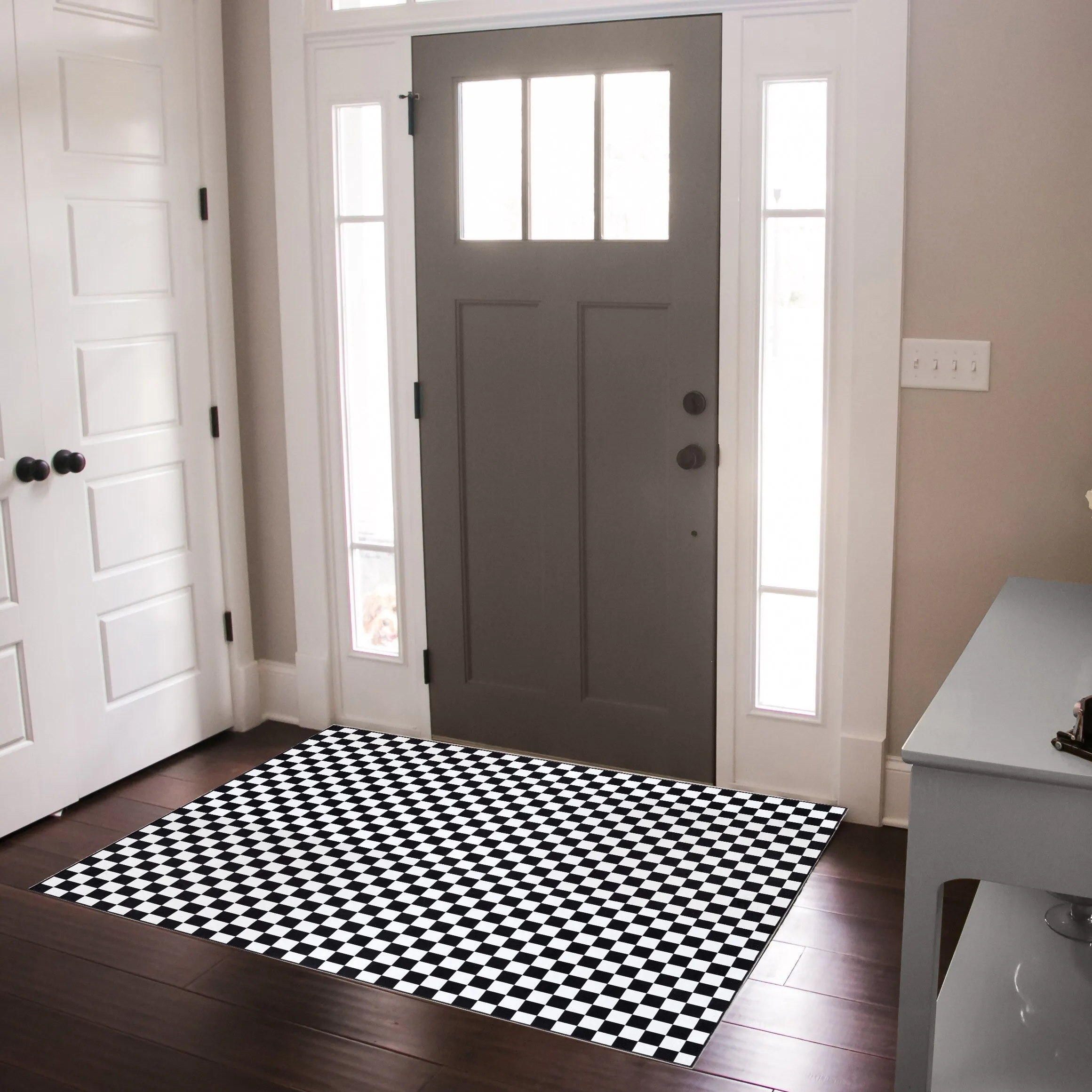 Gertmenian Crystal Print Soft Flat Pile Polyester Slip Resistant Washable Indoor Printed Area Rug Collection