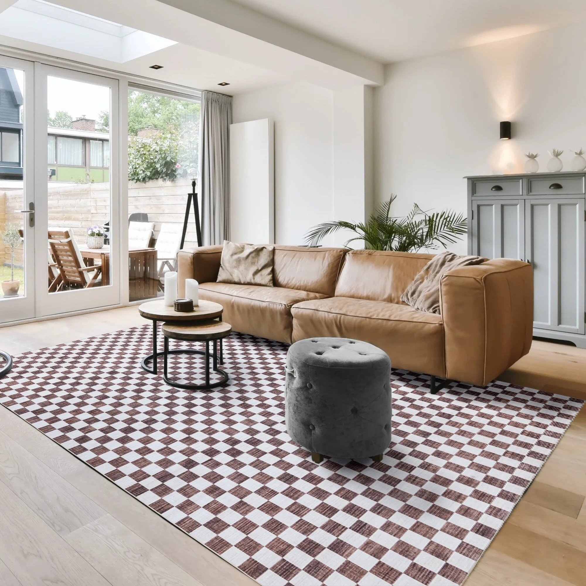 Gertmenian Crystal Print Soft Flat Pile Polyester Slip Resistant Washable Indoor Printed Area Rug Collection