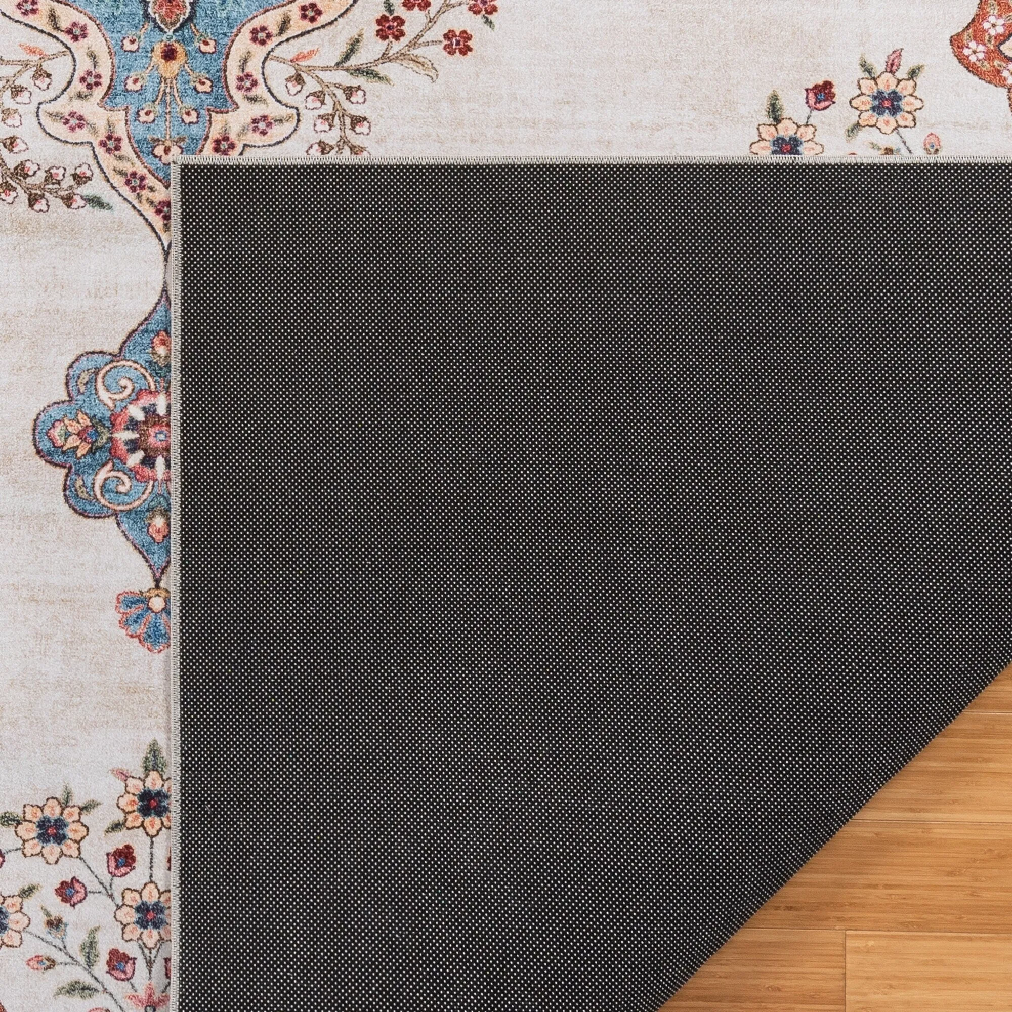 Gertmenian Crystal Print Soft Flat Pile Polyester Slip Resistant Washable Indoor Printed Area Rug Collection