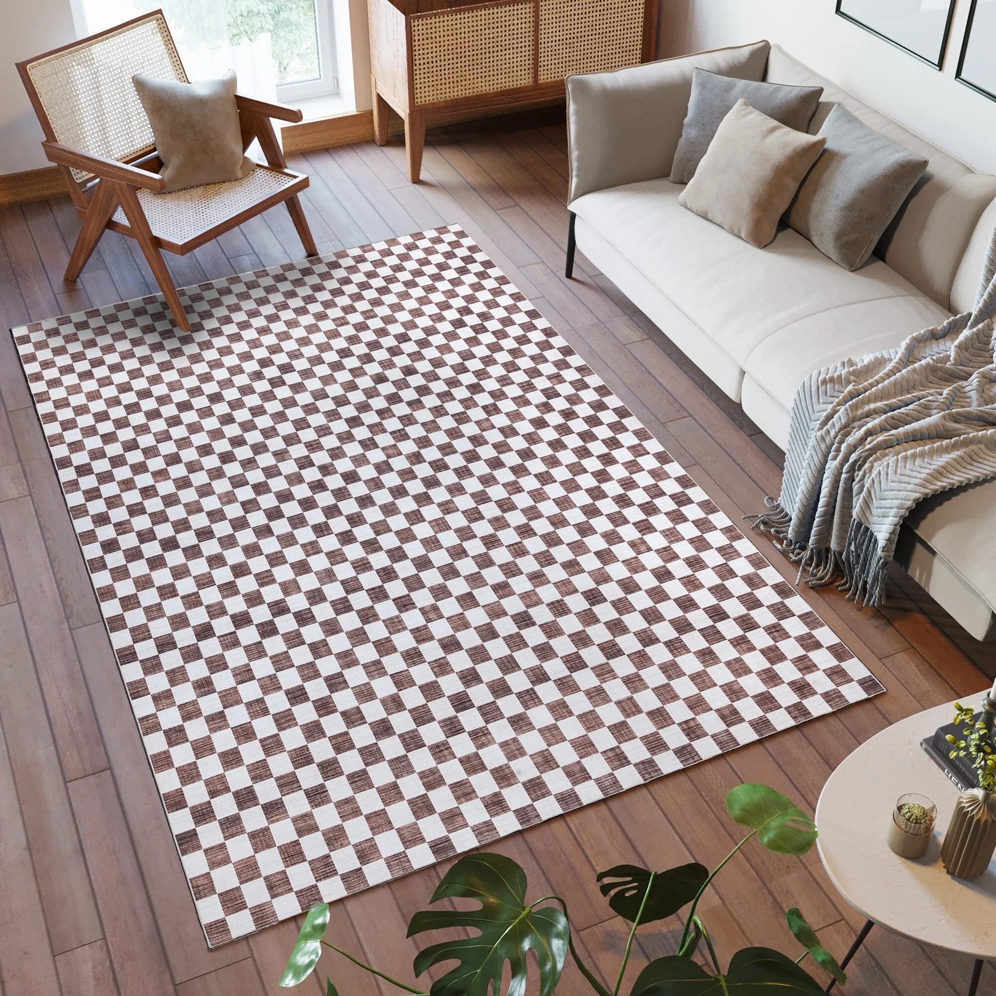 Gertmenian Crystal Print Soft Flat Pile Polyester Slip Resistant Washable Indoor Printed Area Rug Collection