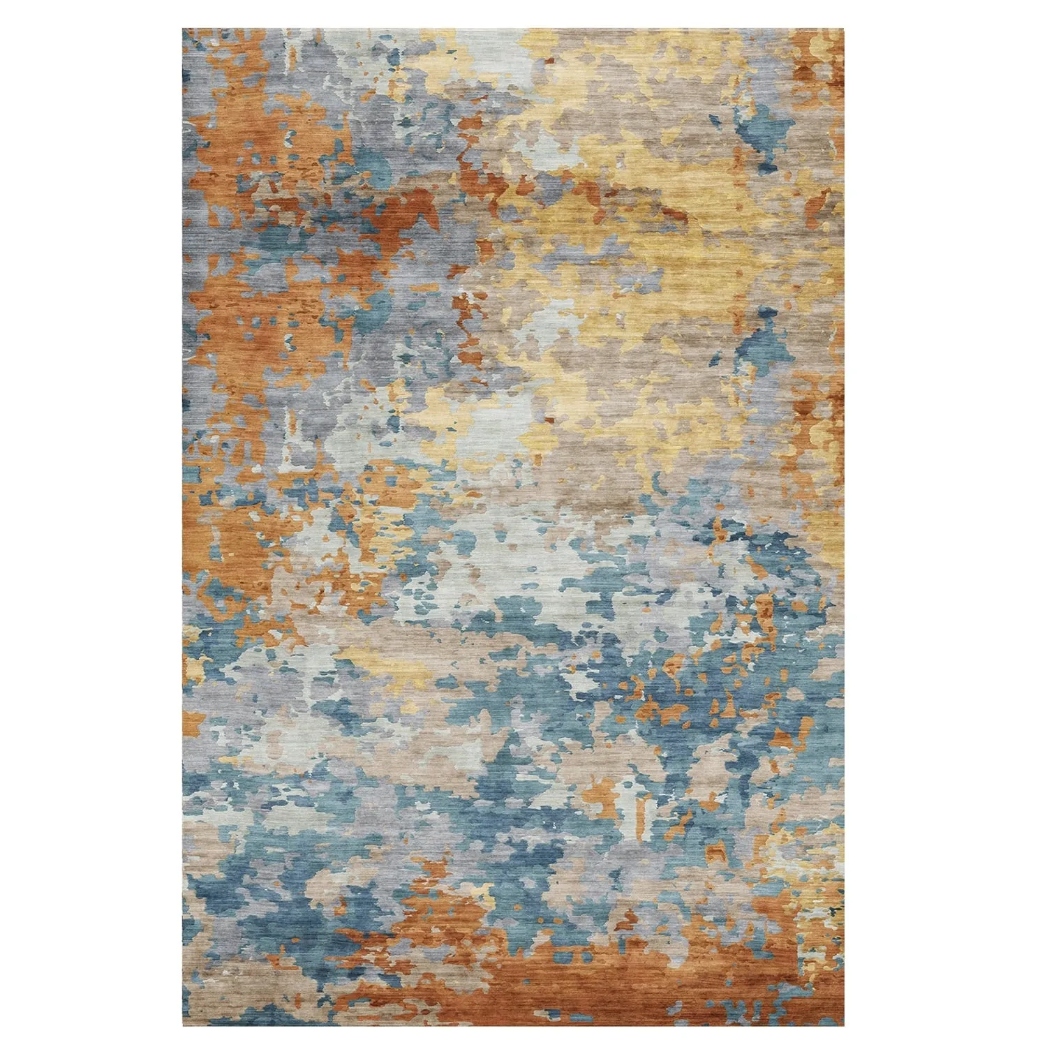 Gertmenian Crystal Print Soft Flat Pile Polyester Slip Resistant Washable Indoor Printed Area Rug Collection
