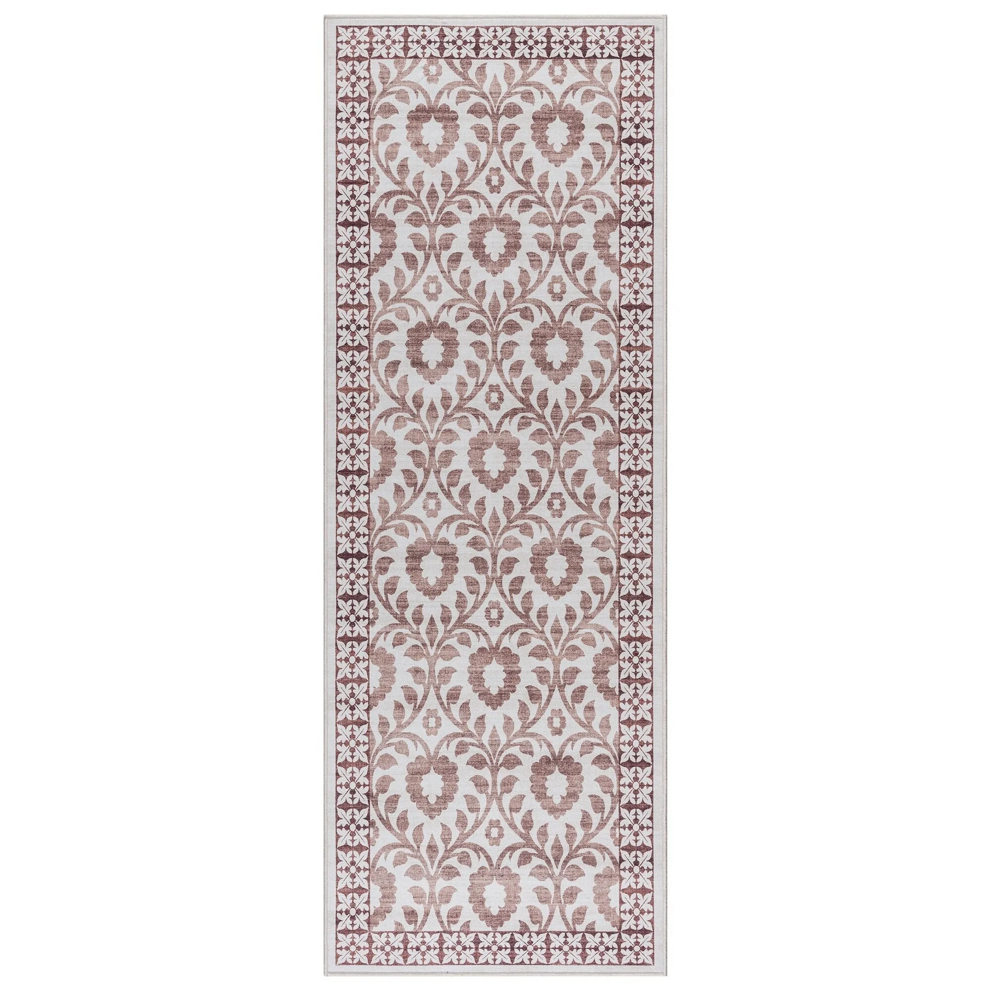 Gertmenian Crystal Print Soft Flat Pile Polyester Slip Resistant Washable Indoor Printed Area Rug Collection
