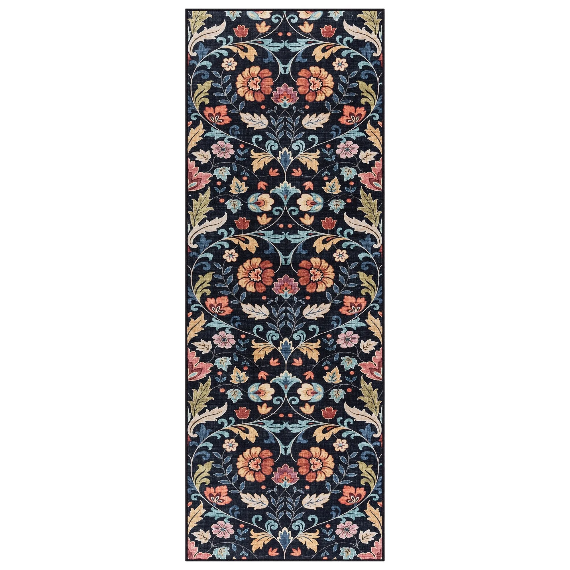 Gertmenian Crystal Print Soft Flat Pile Polyester Slip Resistant Washable Indoor Printed Area Rug Collection