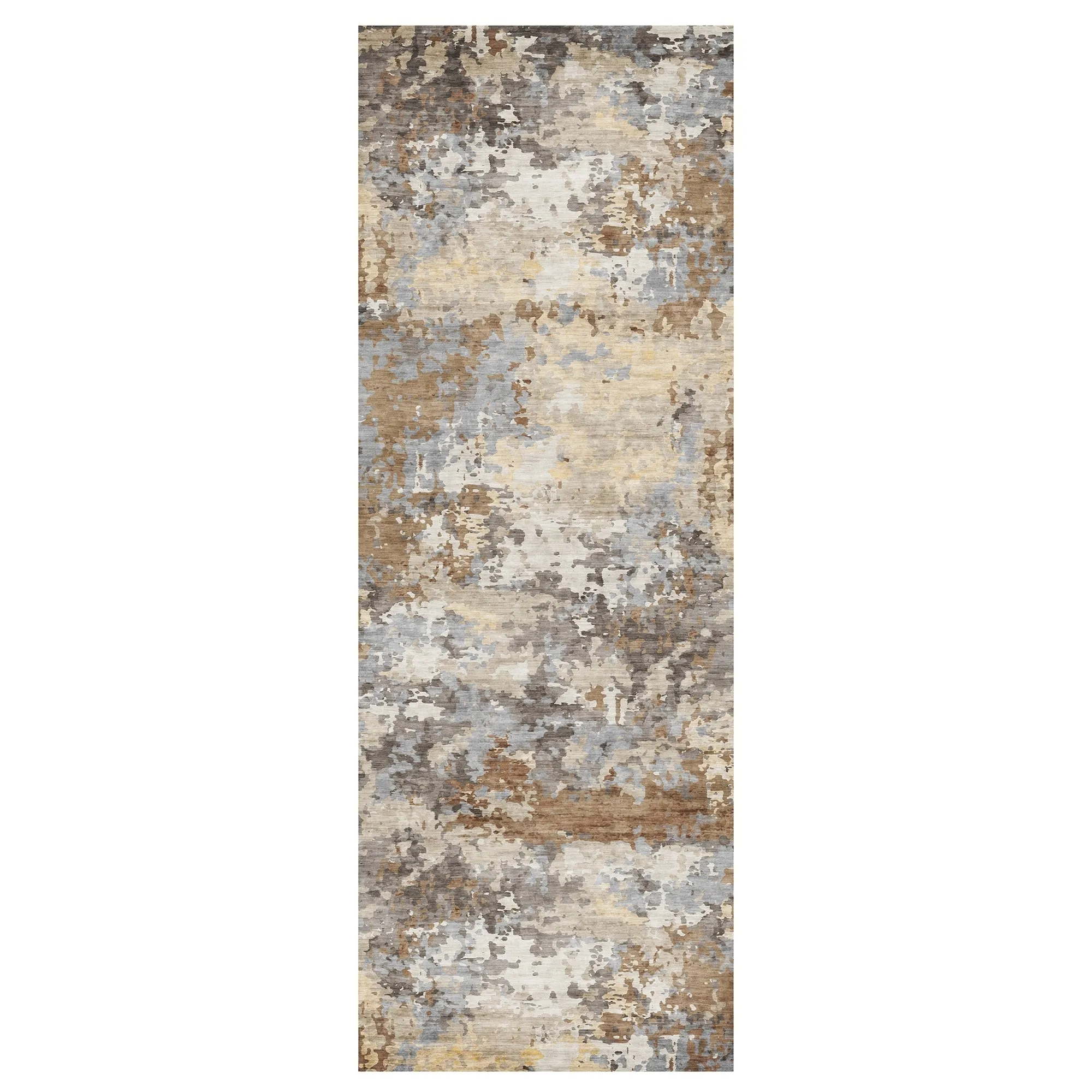 Gertmenian Crystal Print Soft Flat Pile Polyester Slip Resistant Washable Indoor Printed Area Rug Collection