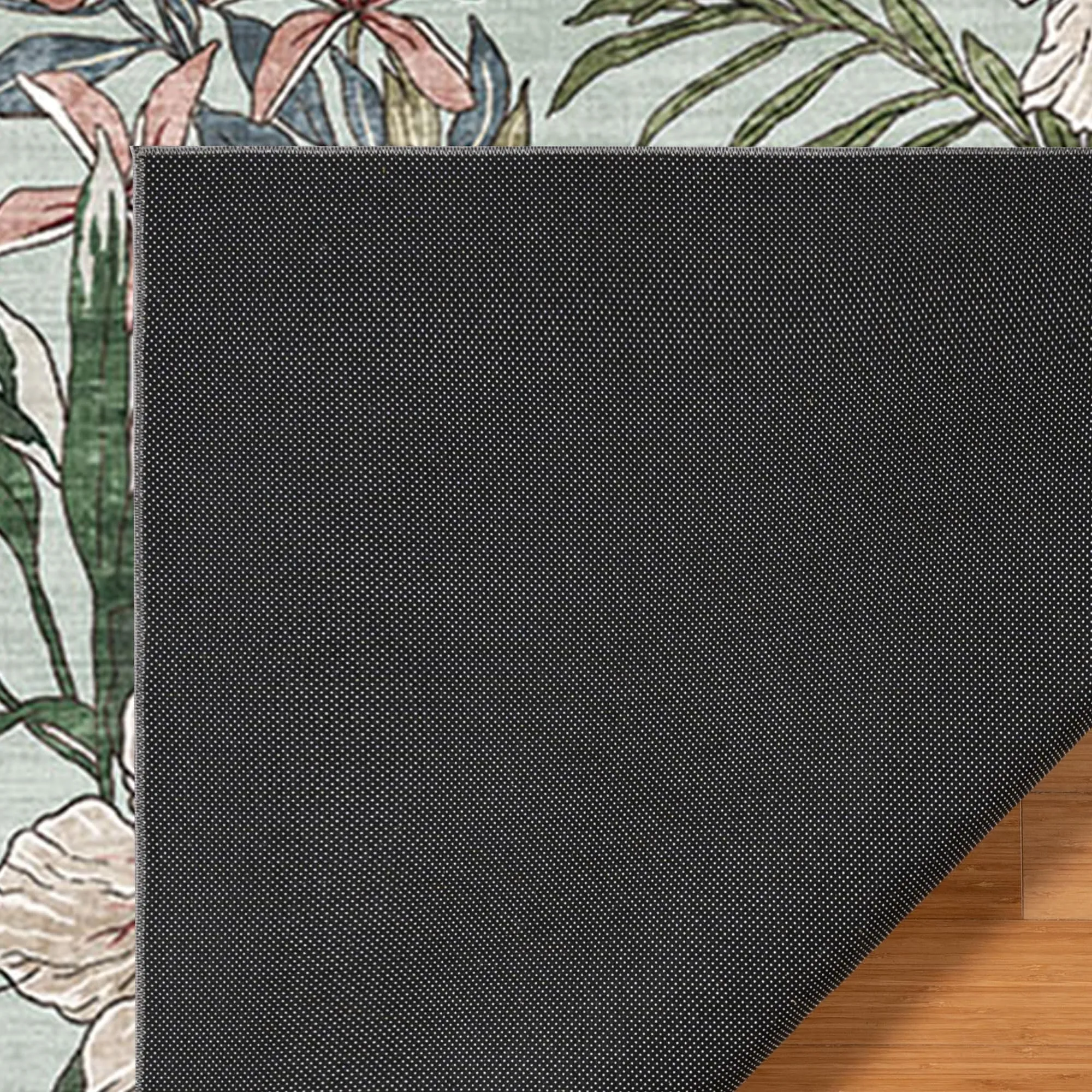 Gertmenian Crystal Print Soft Flat Pile Polyester Slip Resistant Washable Indoor Printed Area Rug Collection