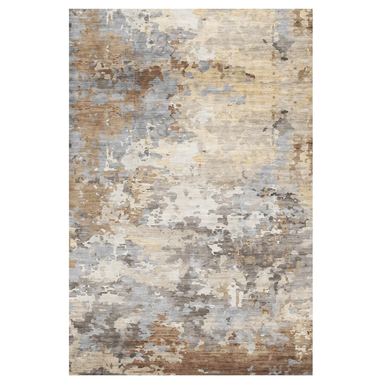 Gertmenian Crystal Print Soft Flat Pile Polyester Slip Resistant Washable Indoor Printed Area Rug Collection