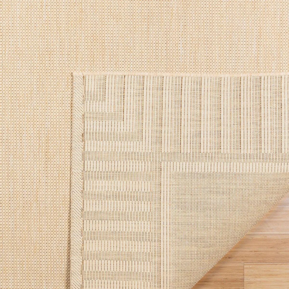 Gertmenian Paseo Kiano Modern Stripe Border Polypropylene Flatweave Indoor/ Outdoor Area Rug
