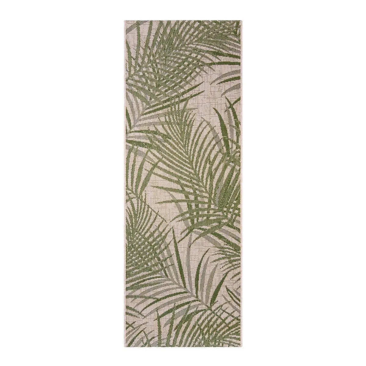 Gertmenian Paseo Paume Green Casual Palm Leaf Flatweave Indoor/ Outdoor Area Rug