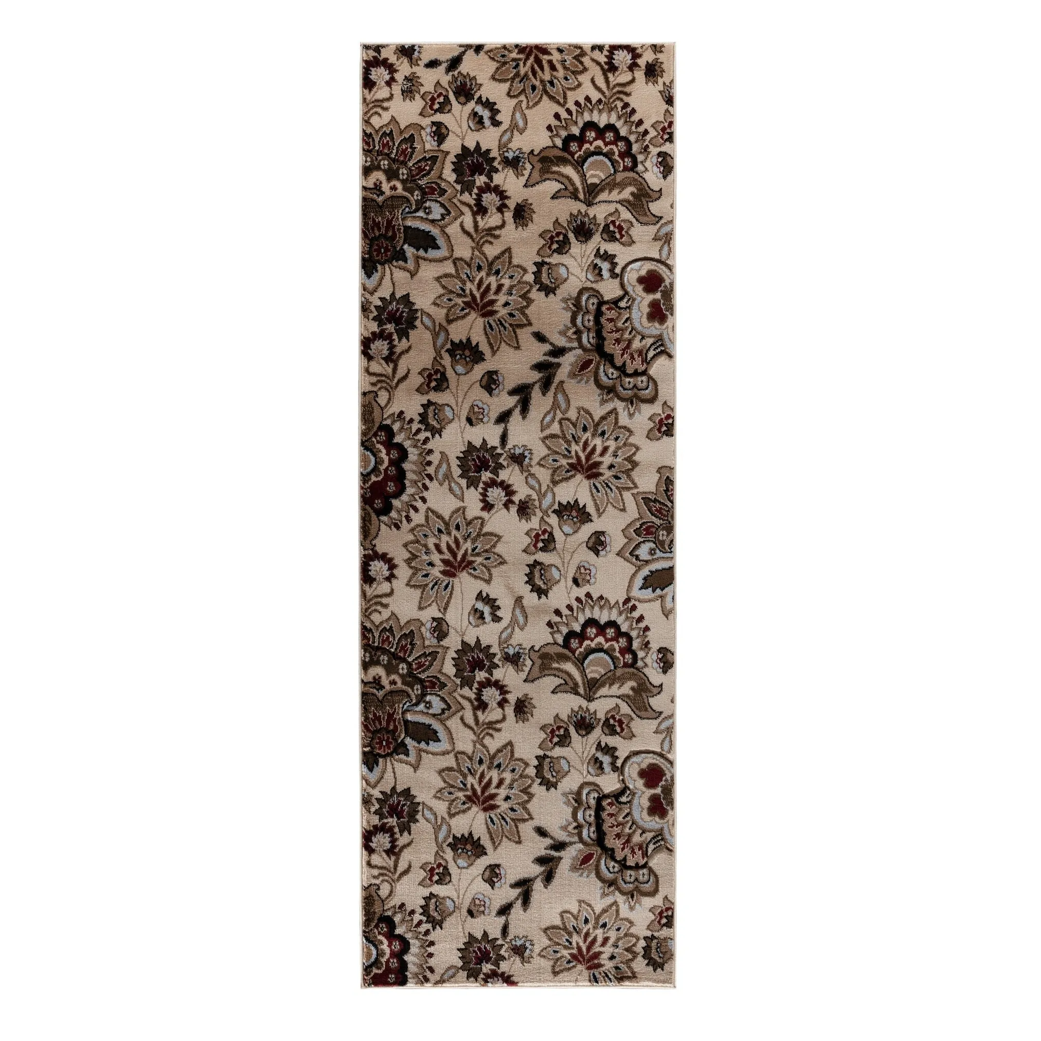 Glamour Collection Floral Area Rug