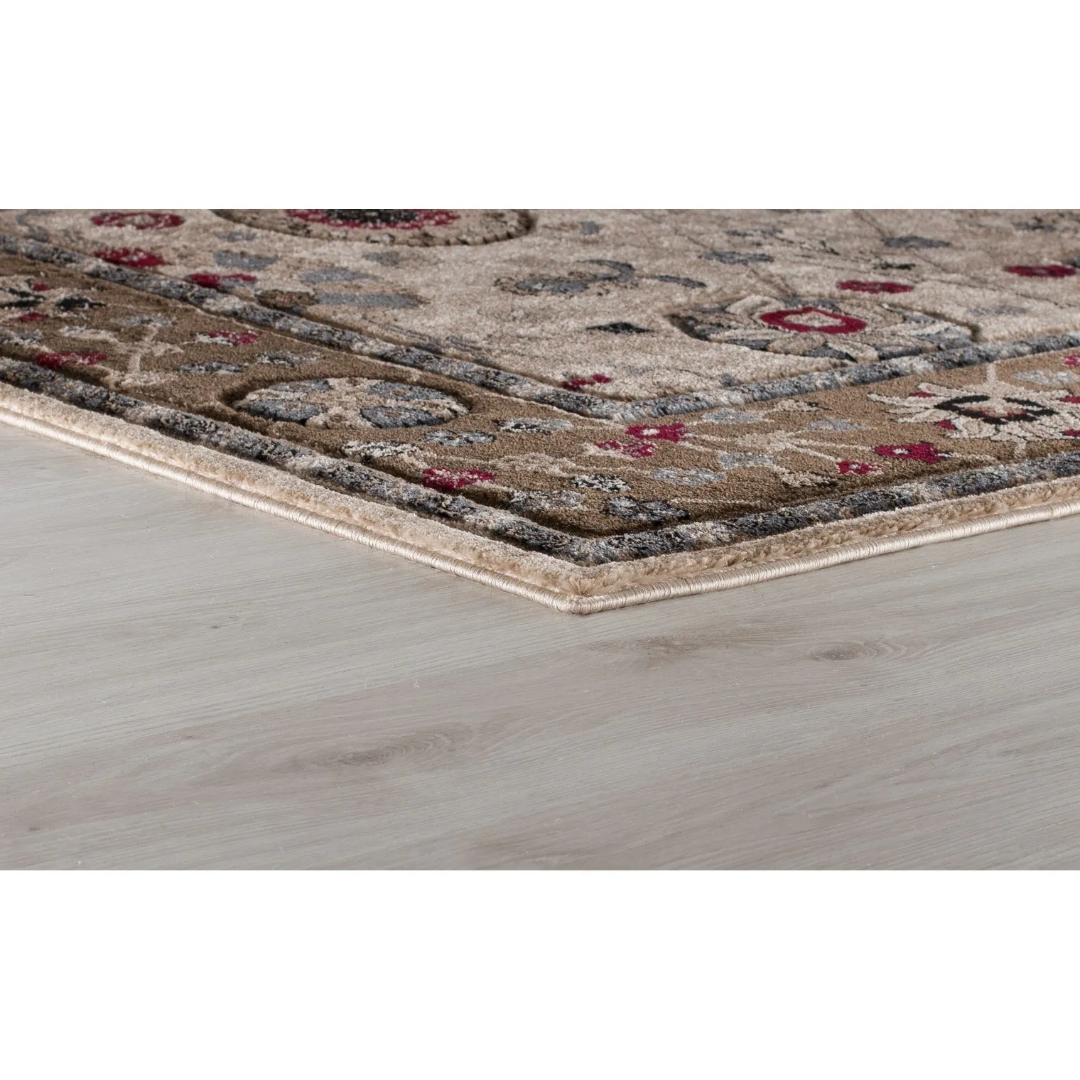 Glamour Collection Floral Area Rug