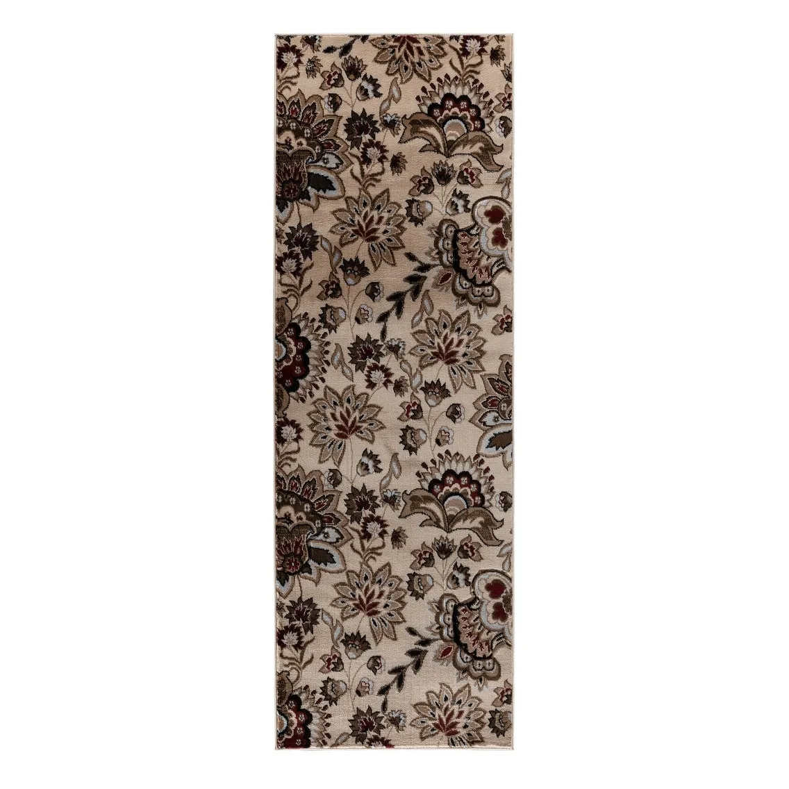 Glamour Collection Floral Area Rug