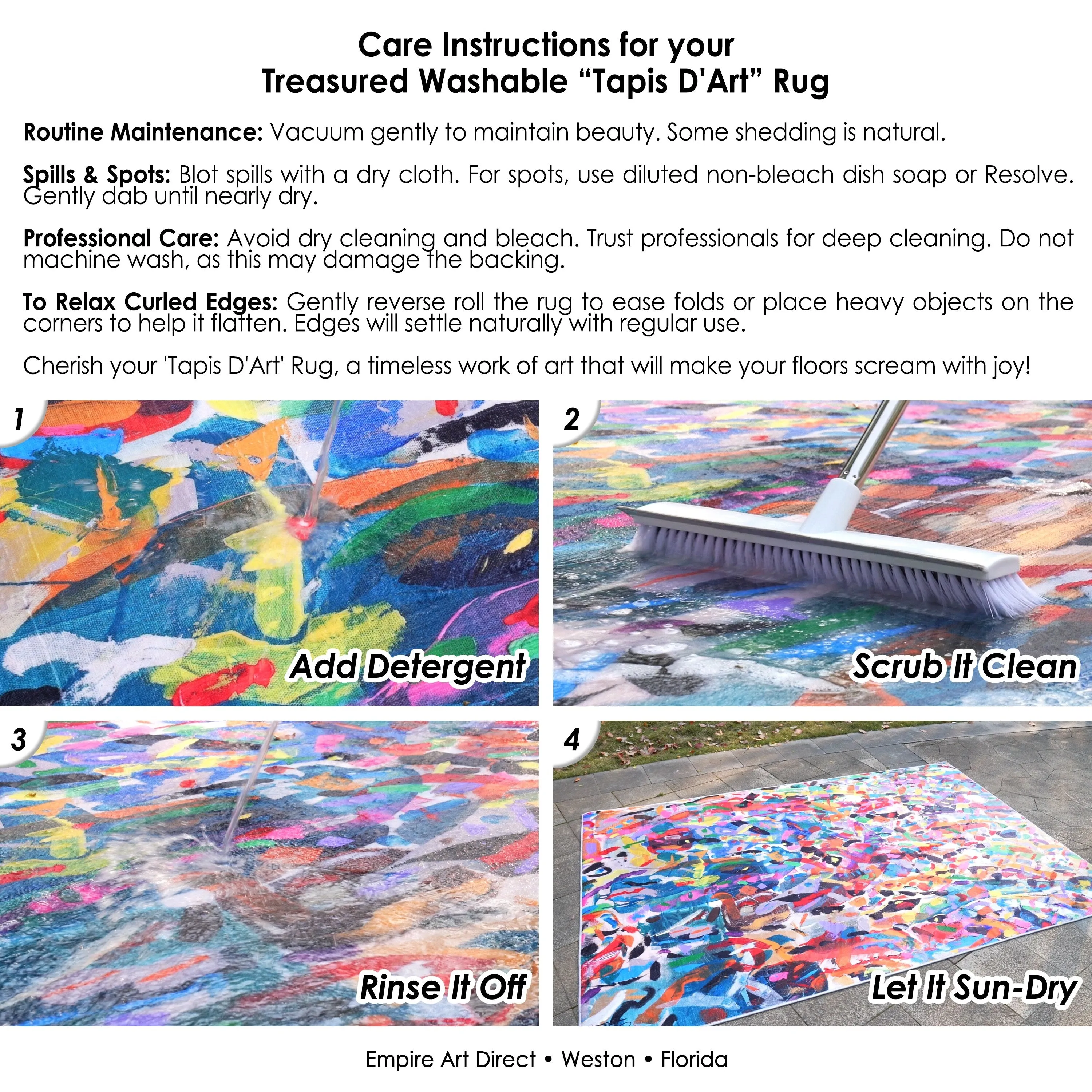 Graffiti Tangle I Abstract Washable Art Area Rug size 5'x8'. Power-loomed. Non Slip Rug. Soft Rug for Living Room.Bedroom.Office