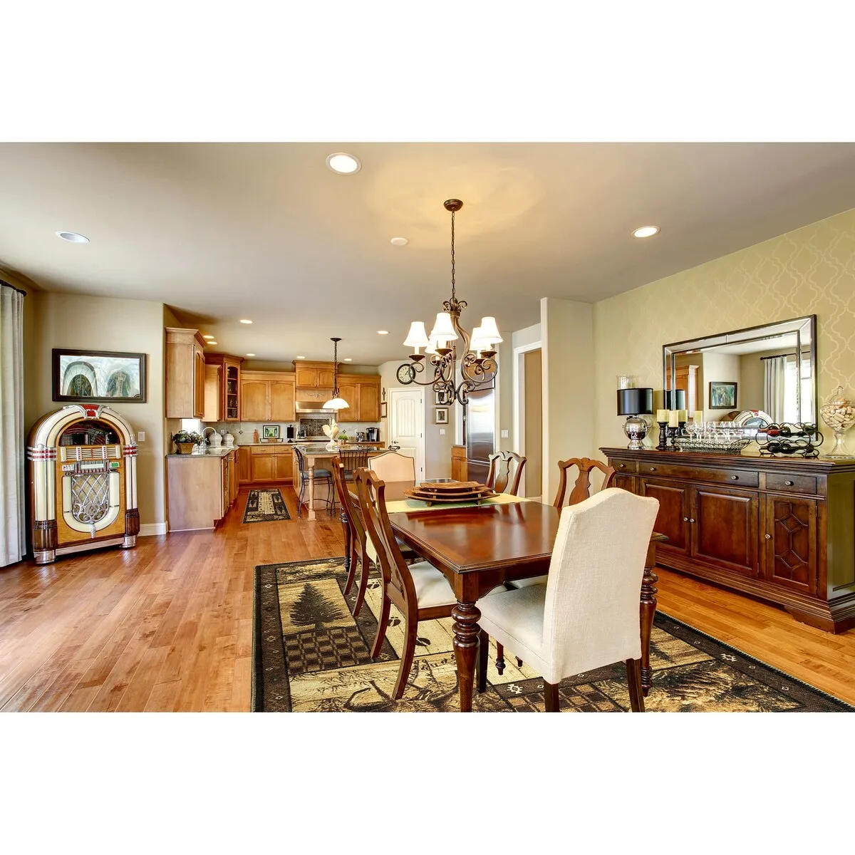Great American Distributors - Machine Washable - Deer Animal Print Forest Theme Area Rug - 2'2x5'3 Runner