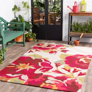 Hand-Hooked Deon Floral Area Rug