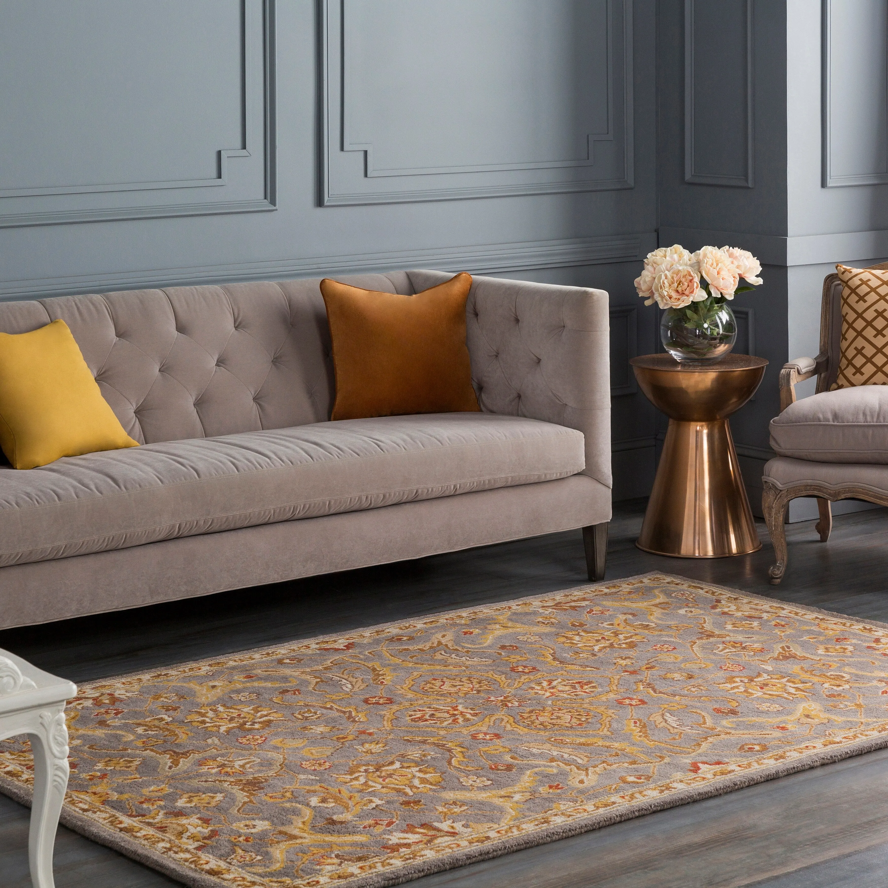 Hand-Tufted Blyth Floral Wool Rug