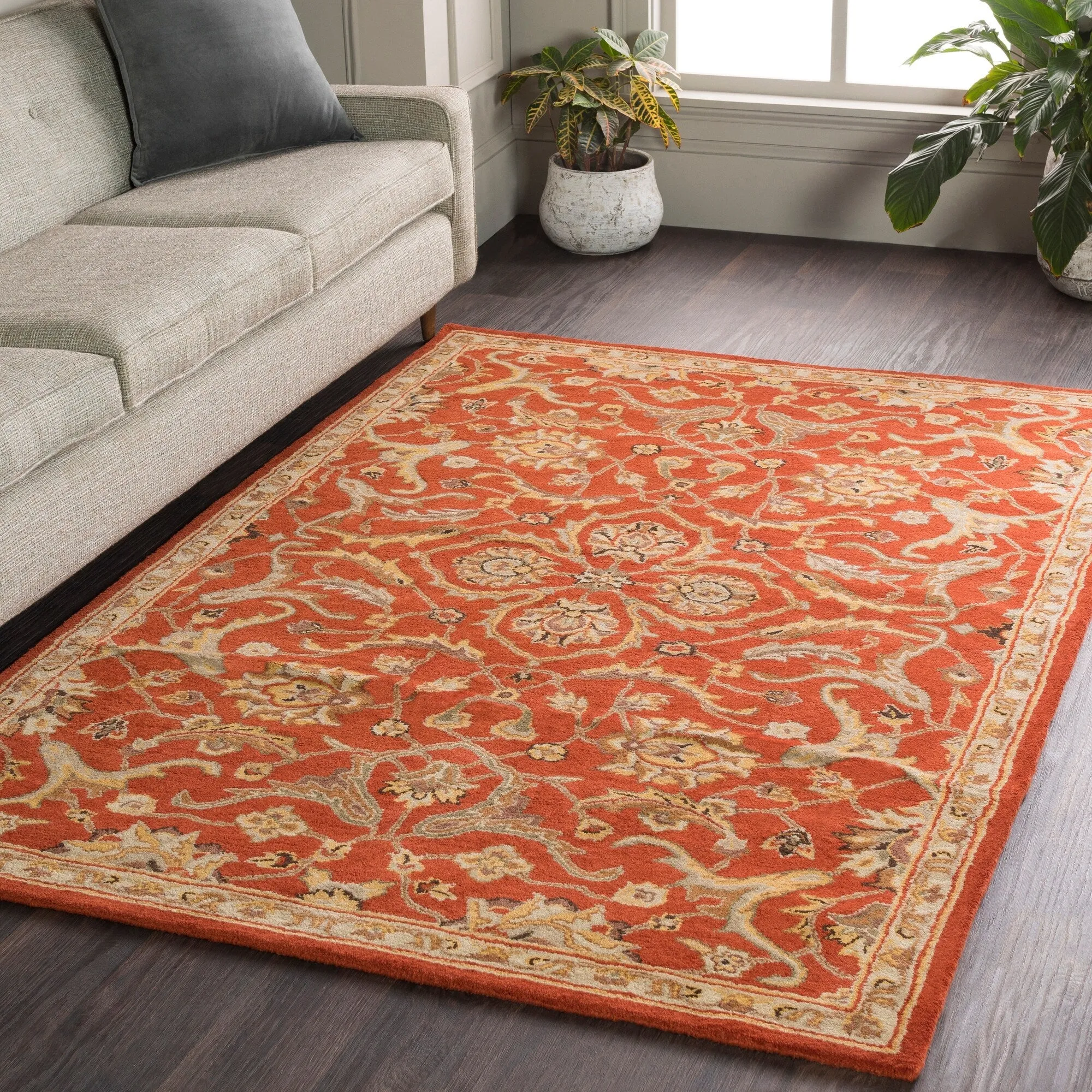 Hand-Tufted Blyth Floral Wool Rug