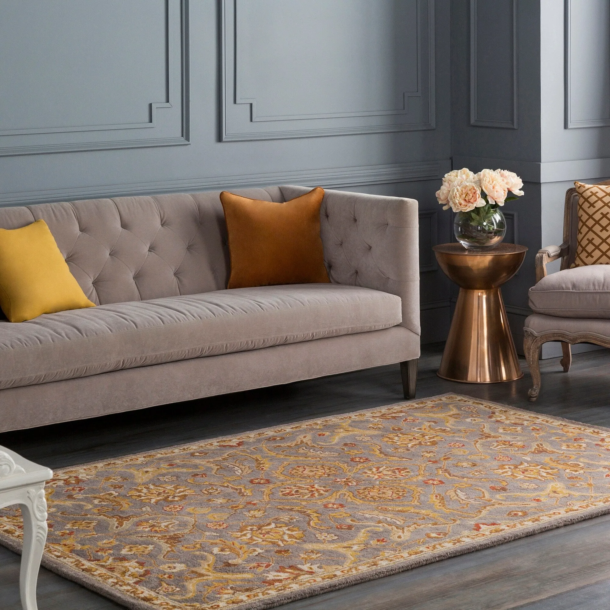Hand-Tufted Blyth Floral Wool Rug