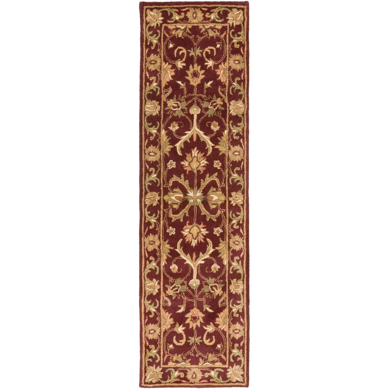 Hand-Tufted Cade Traditonal Bordered Wool Rug
