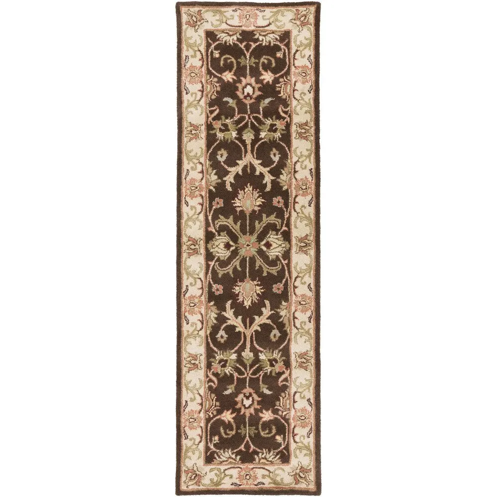 Hand-Tufted Cade Traditonal Bordered Wool Rug