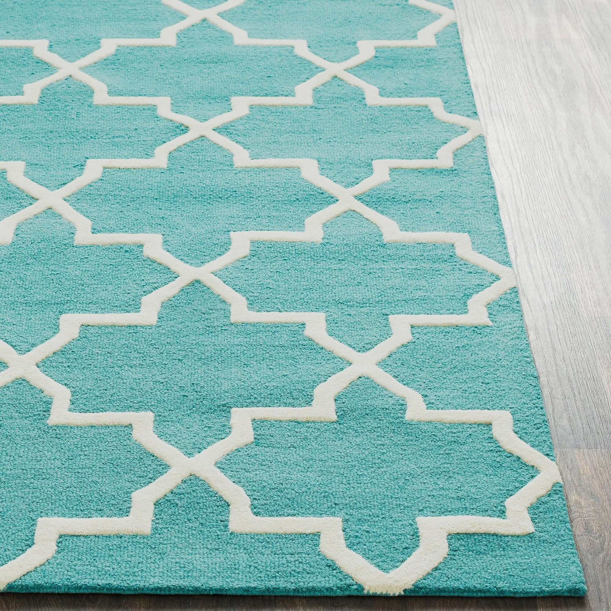 Hand-Tufted Cindy Moroccan Tiled Wool Rug