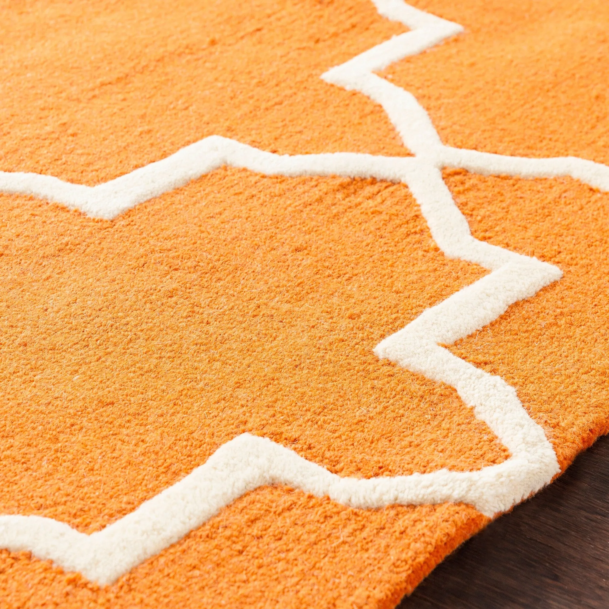 Hand-Tufted Cindy Moroccan Tiled Wool Rug